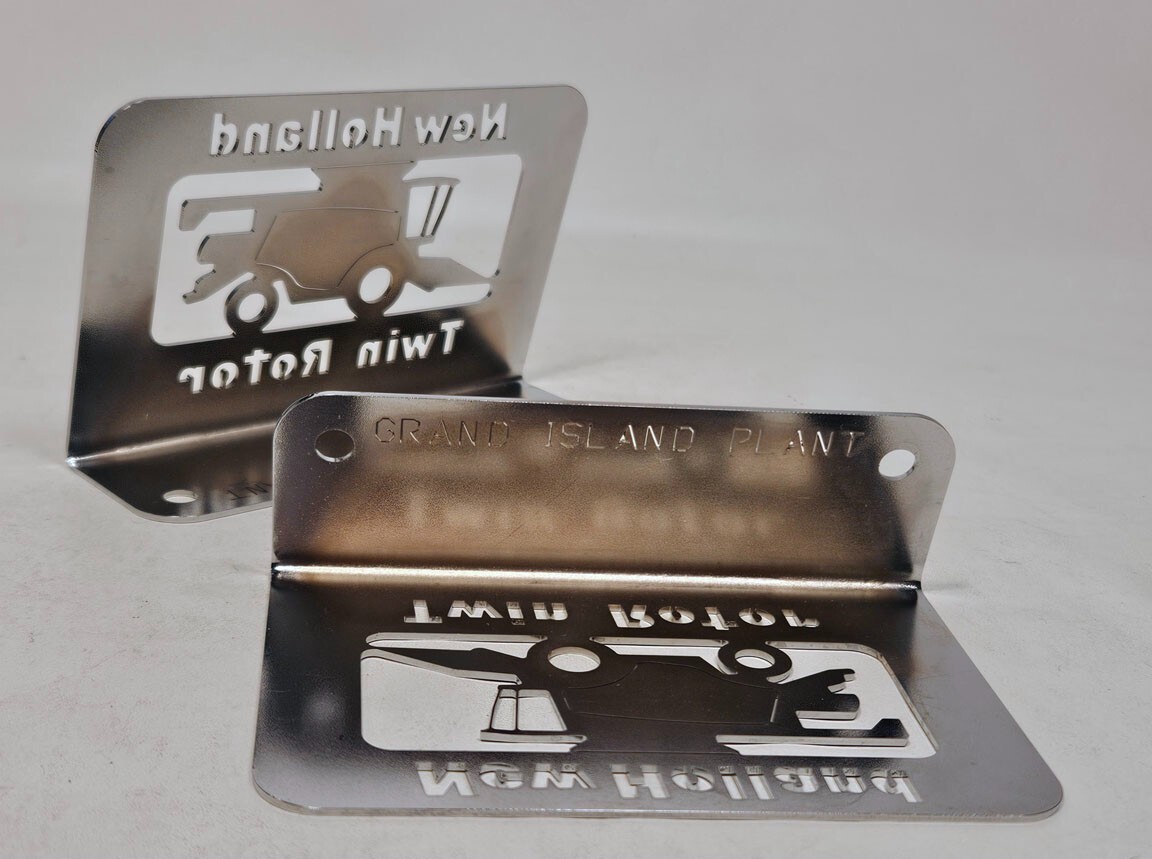 New Holland Equipment Desk Signs Metal Twin Rotor Harvester Grand Island Plant