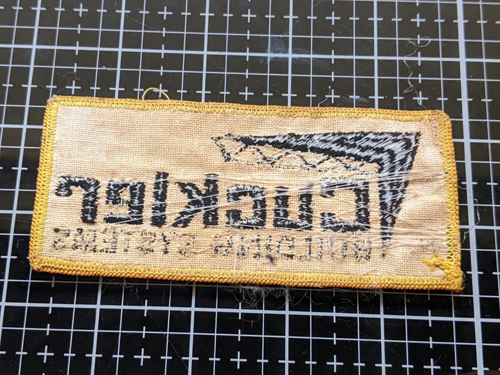 Vintage Cuckler Building systems cloth patch