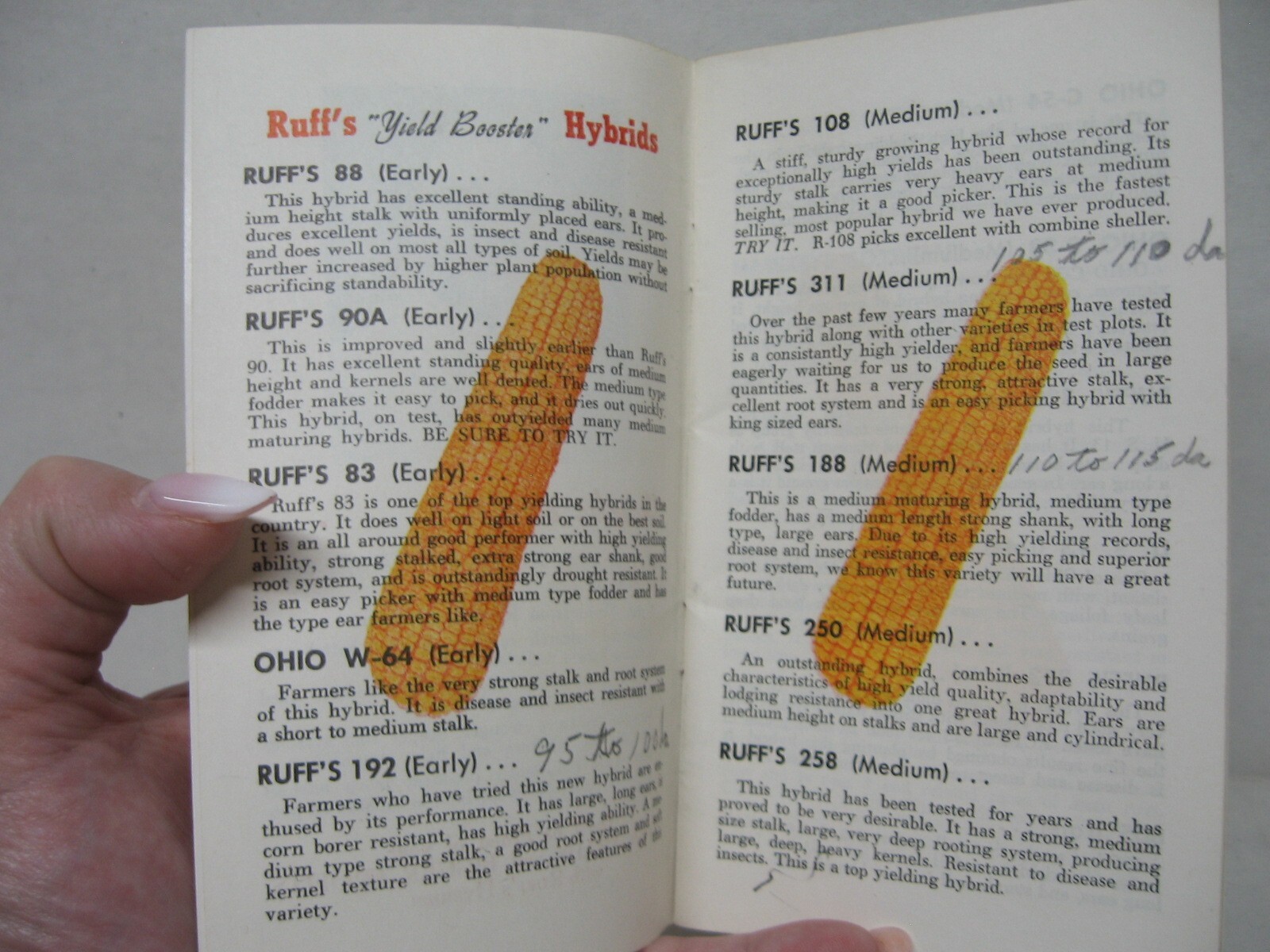 Vintage Ruff’s Hybrids Farm Seeds Note Book Amanda OH