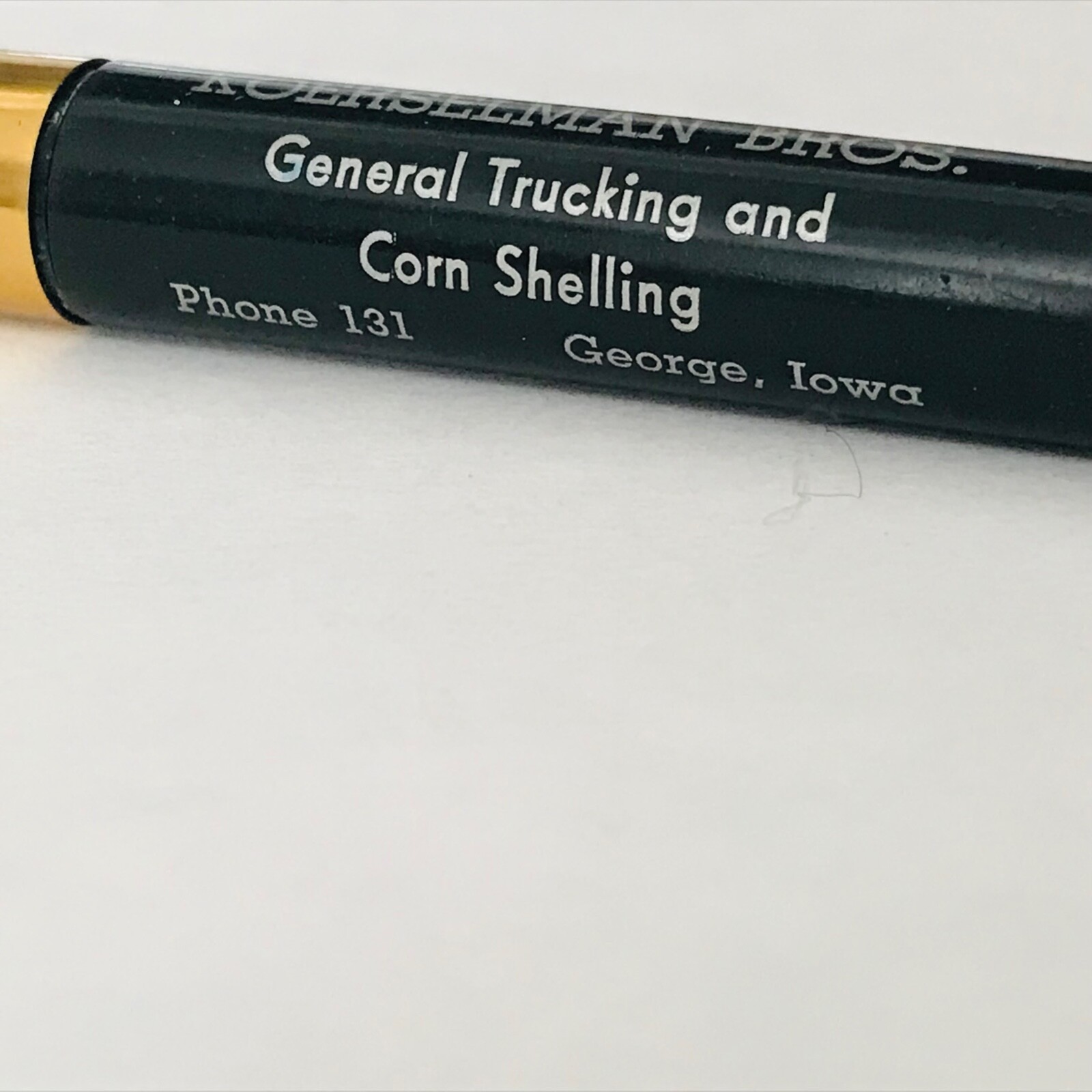 1930-1950s KOERSELMAN BROS General Trucking & Corn Shelling George IA Ph 131