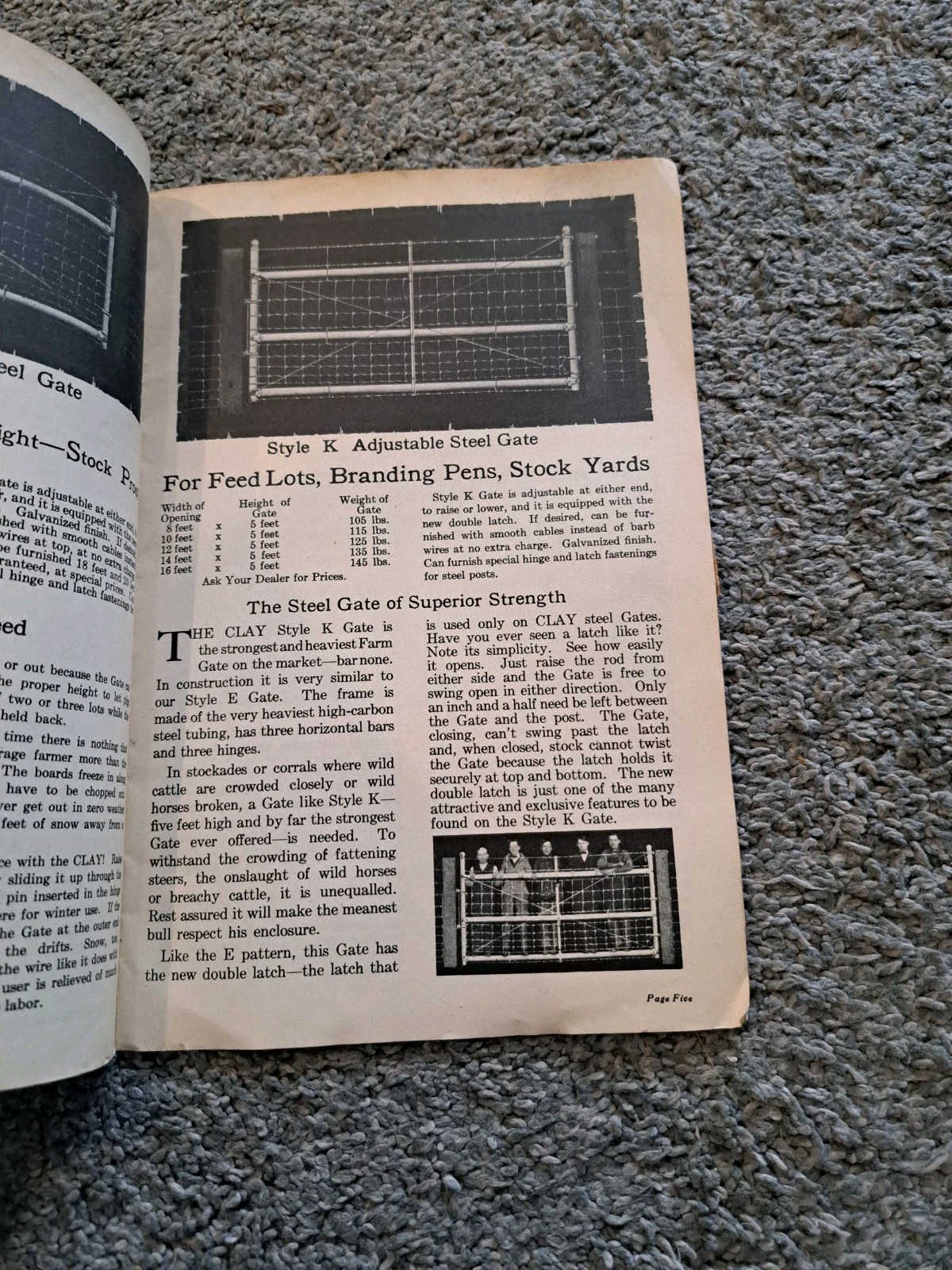 Vintage Iowa Gate Company Steel Gates Catalog Clay Fences Farms