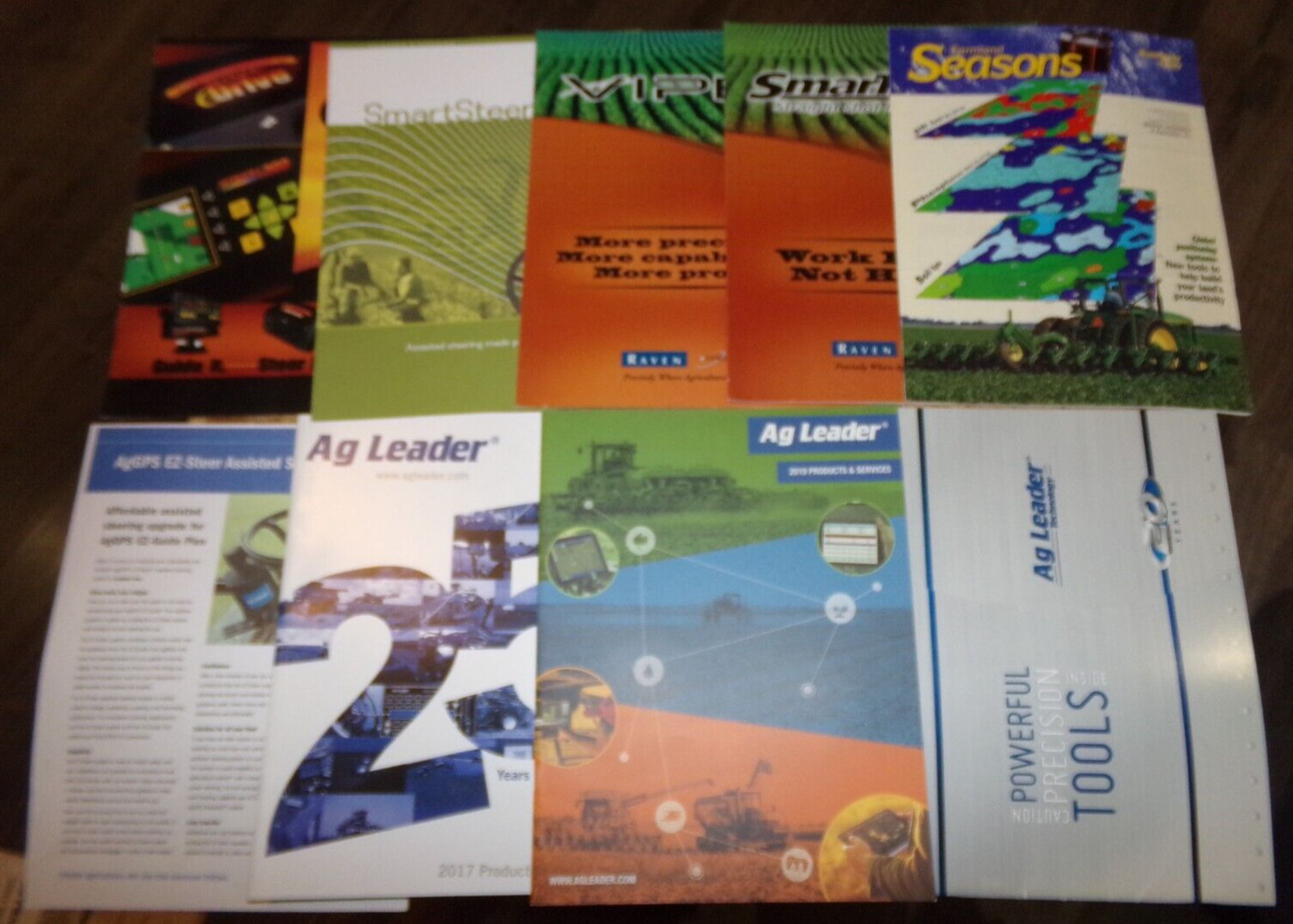 9-lot 1990’s-2010’s equipment guidance system brochures nice used