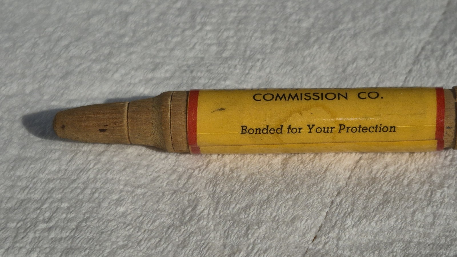 “SWIFT & HENRY Live Stock South St. Joseph Mo. Commission Co.”WOOD Bullet Pencil