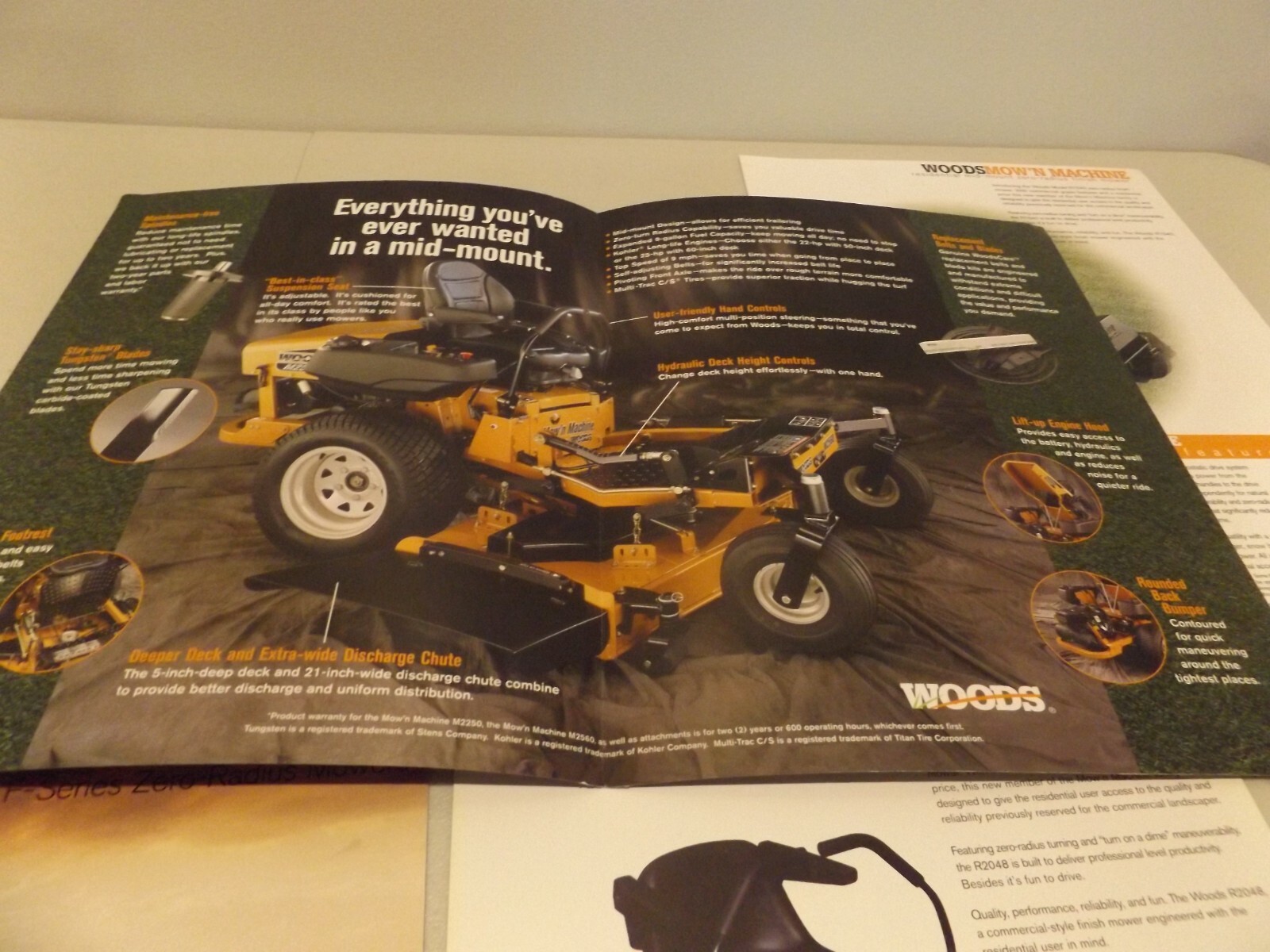 5-pc. WOODS MOW’N MACHINES, 2001-2002