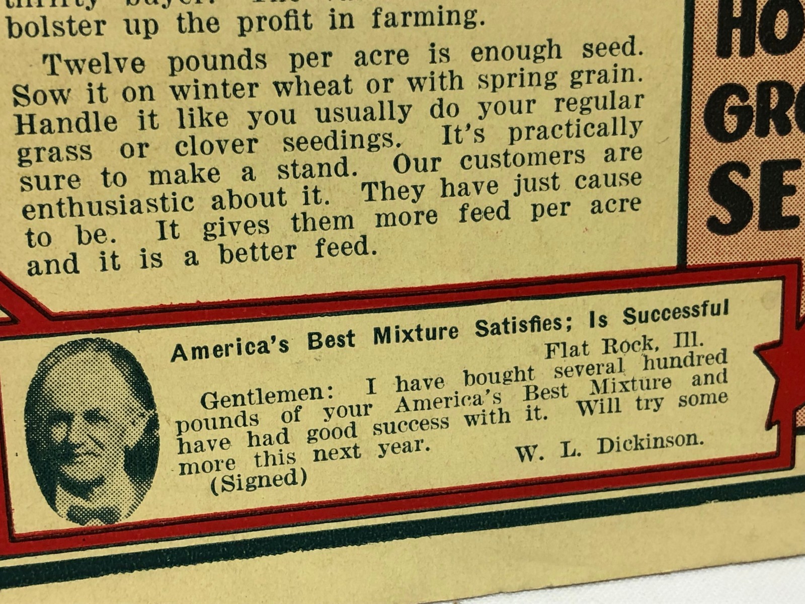 Vintage 1920-30’s America’s Field Seed Co. Booklet Farming