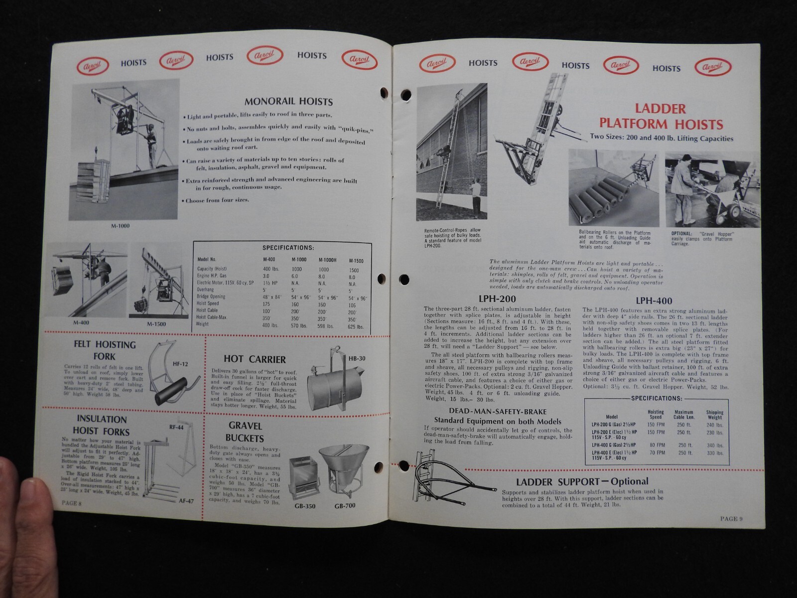 1968 Aeroil Products Co. “Roofers Equipment” Sales Catalog Hackensack NJ