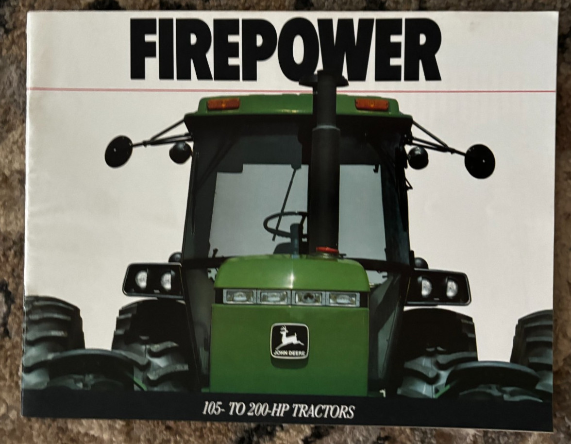 John Deere 4055 4255 4455 4555 4755 4955 Tractor for 1990 Brochure DCPA26