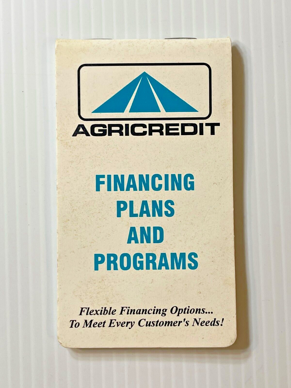 Vintage 1980s – Agricredit Financing Plans and Programs (Advertising Notebook)