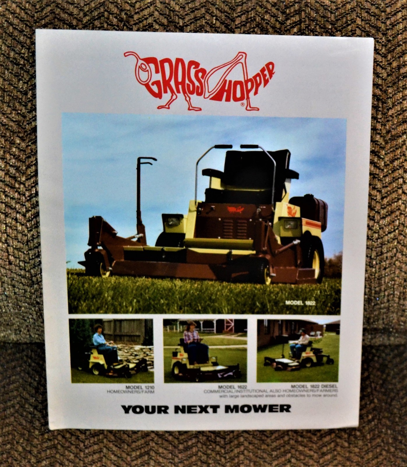 VTG Advertising 1984 Grass Hopper Tractor Brochure 1210 1622 1822 Diesel