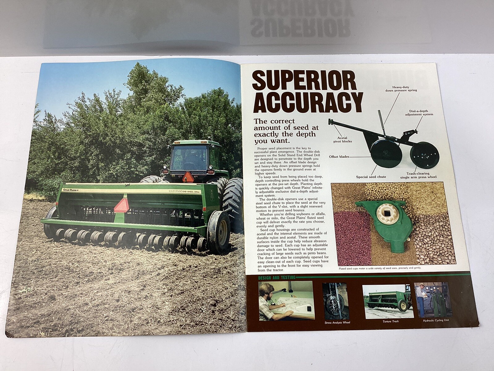 Vintage Great Plains Brochure Solid Stand End Wheel Drill Farm Equipment