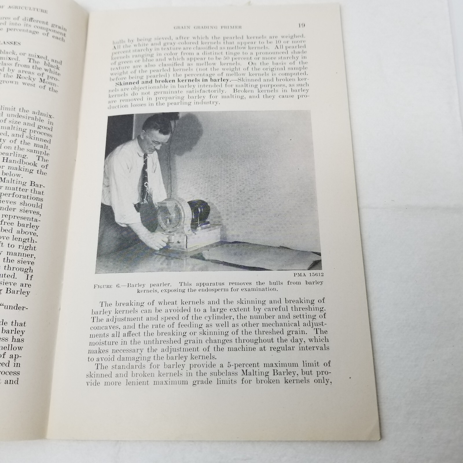Grain Grading Primer 1948 Farmers’ Bulletin Booklet 325 USDA Photos Charts