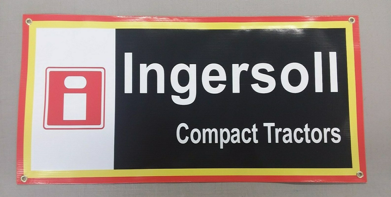 INGERSOLL COMPACT TRACTOR BANNER – 24″ X 12″