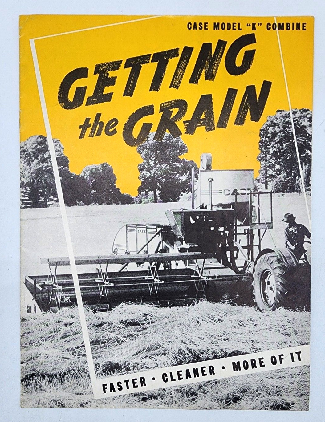 J. I. Case Co Model K Combine Sales Salesman Brochure 16 Pages Vintage