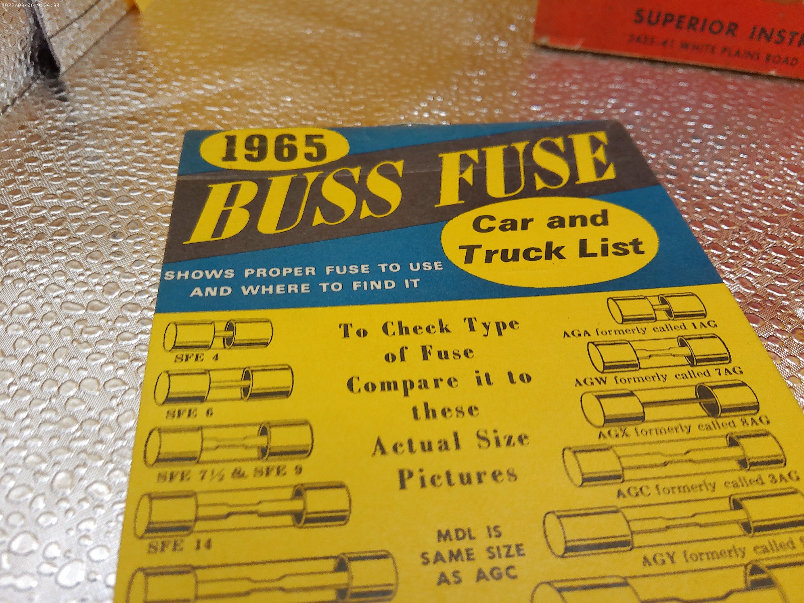 1965 Buss Fuse Model 70 Utility Tester Sears Glues Cements vint brochure lot 3