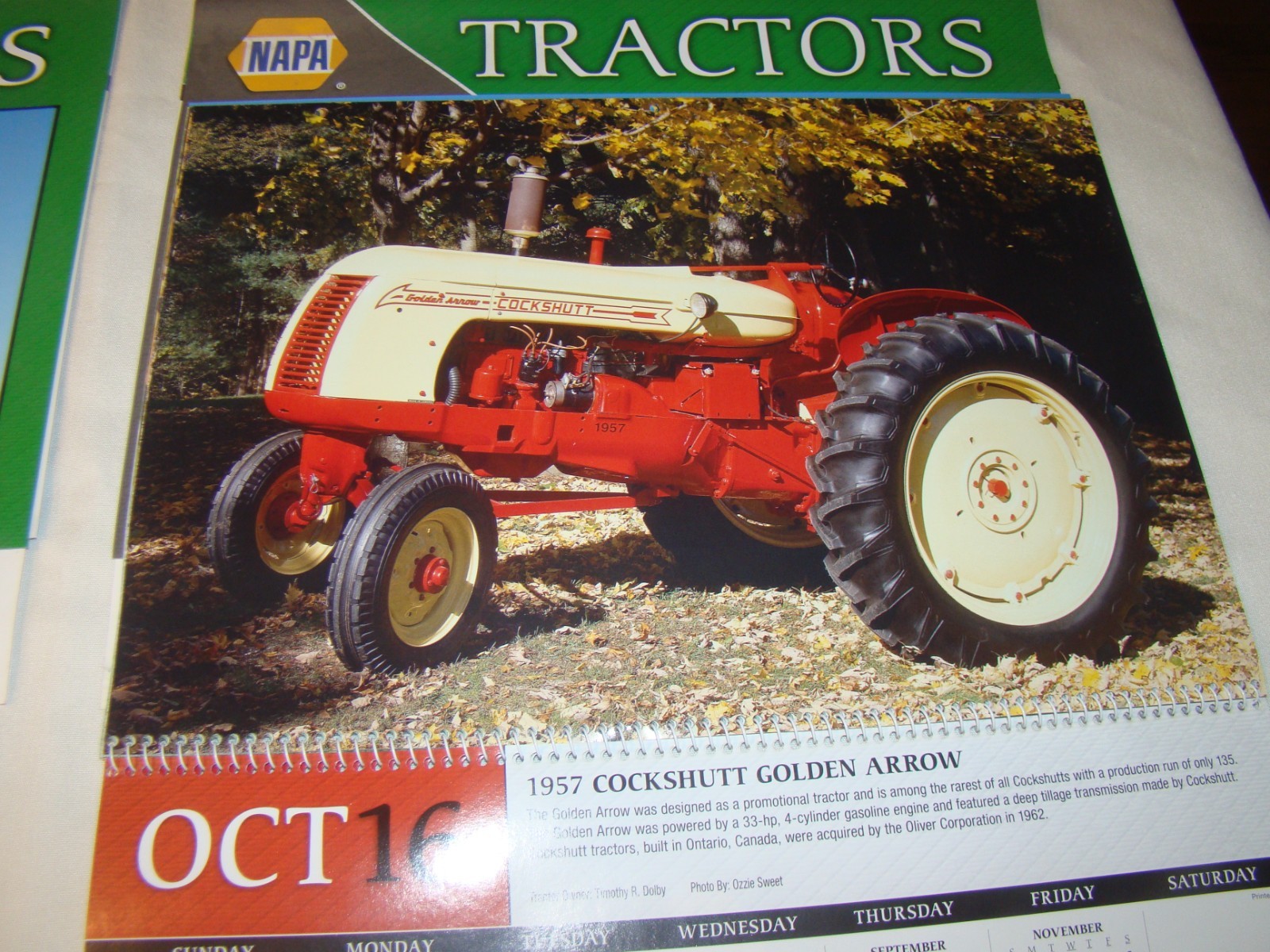 Lot of 4 2016 Napa Tractor Classics of Yesteryear Calendars Pittsgrove NJ 08318