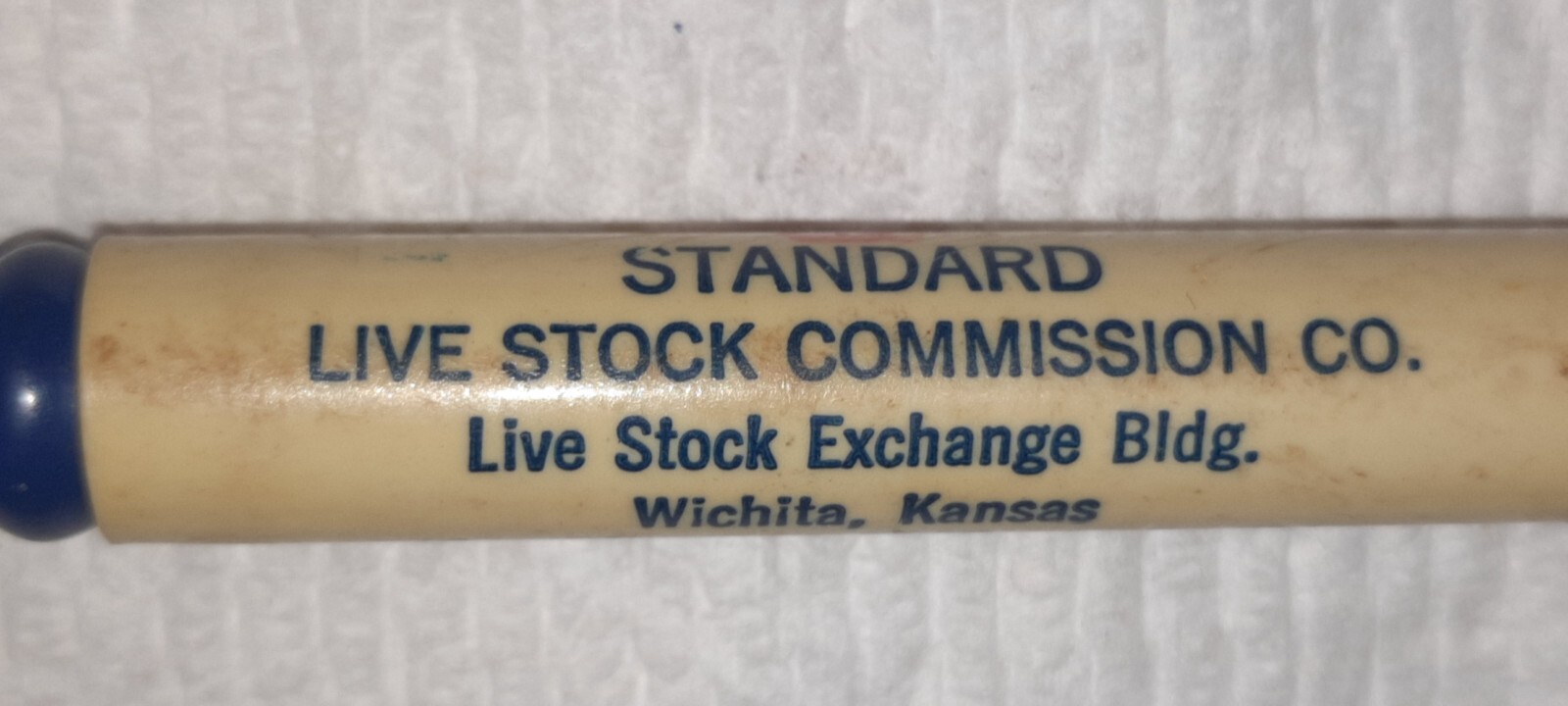 “VICTORY*Standard Live Stock Commission Co*Wichita, Kansas” Bullet Pencil