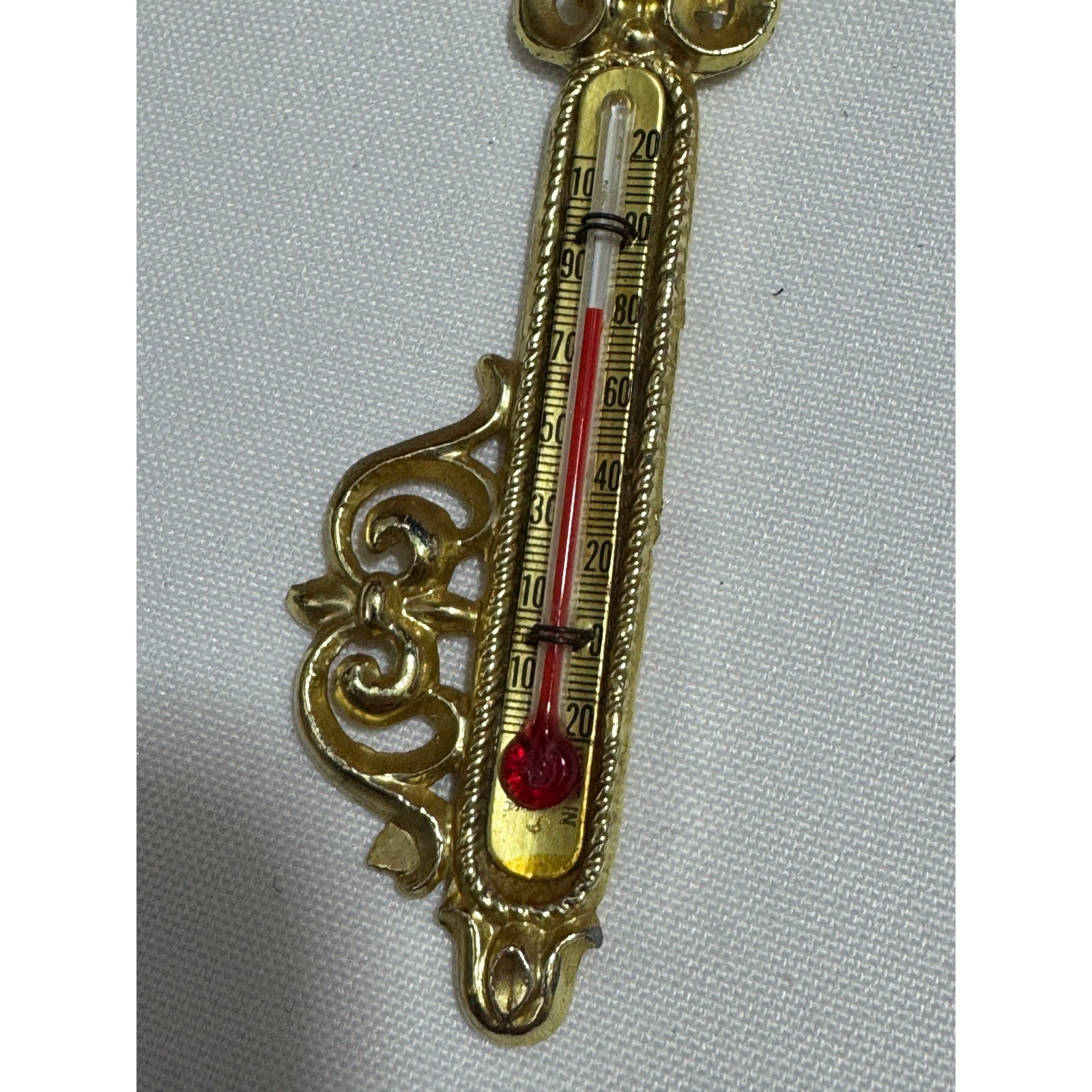 VTG KENTUCKY Key Shaped Wall Thermometer Souvenir Wood 6′