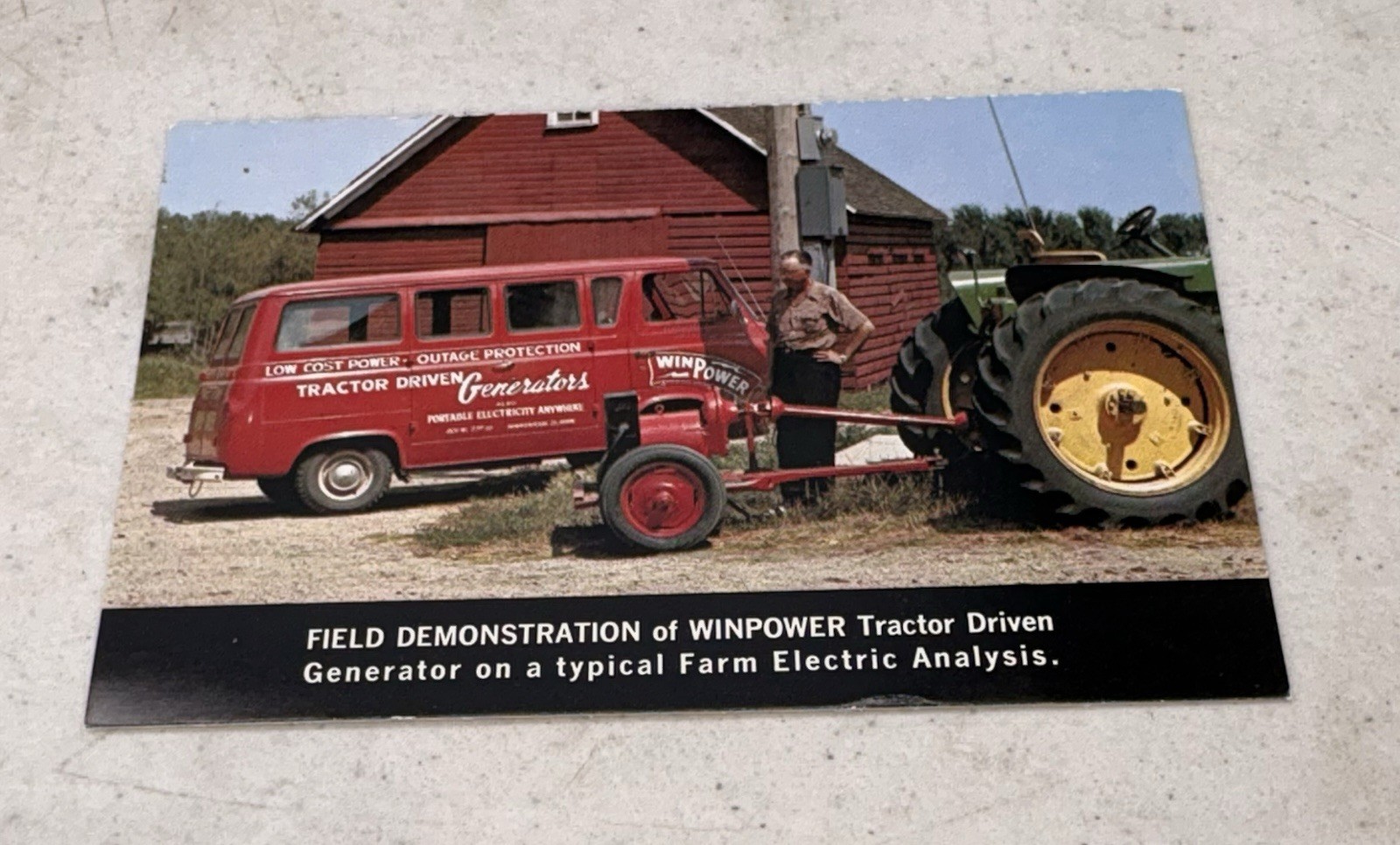 Vintage 1960’s WinPower Tractor Driven Generator Manual & Brochure, Newton Iowa