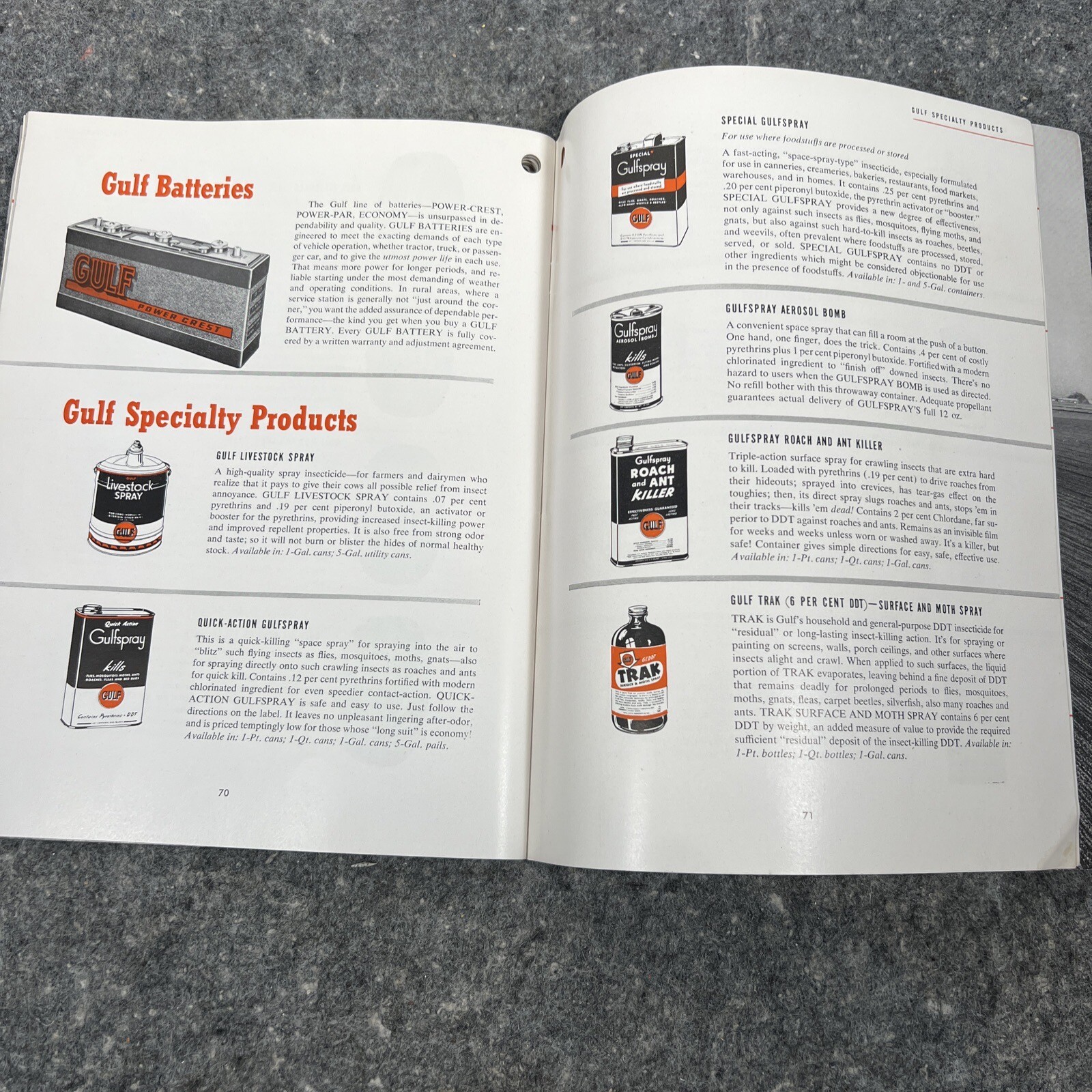 Vintage 1950’s Gulf Oil Corporation FARM Tractor Guide / Maintenance OEM
