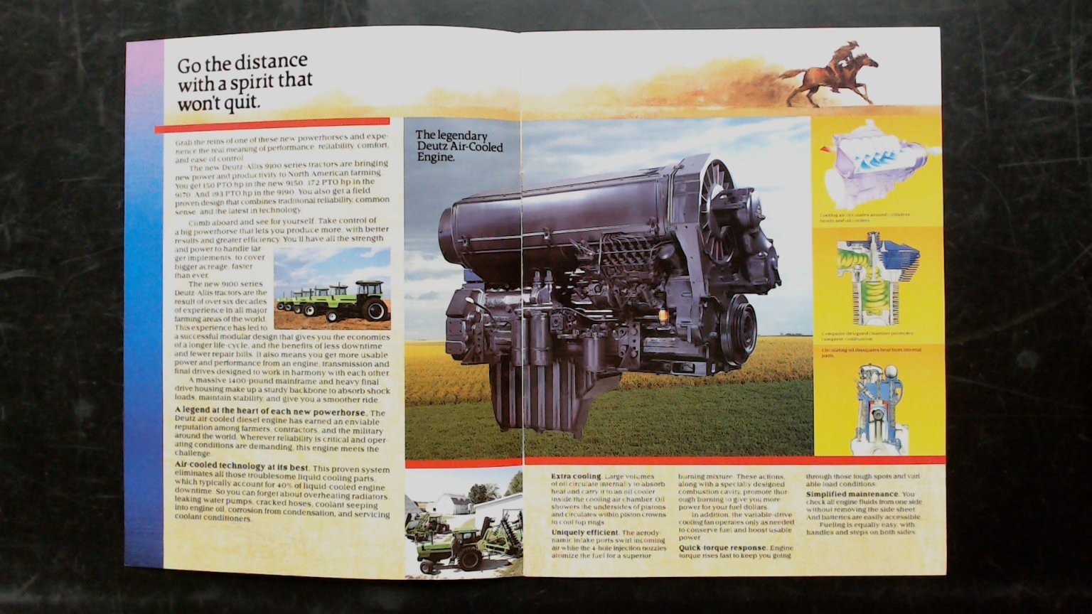 Deutz-Allis 9100 Series Tractor Brochure 9150 9170 9190 Vintage