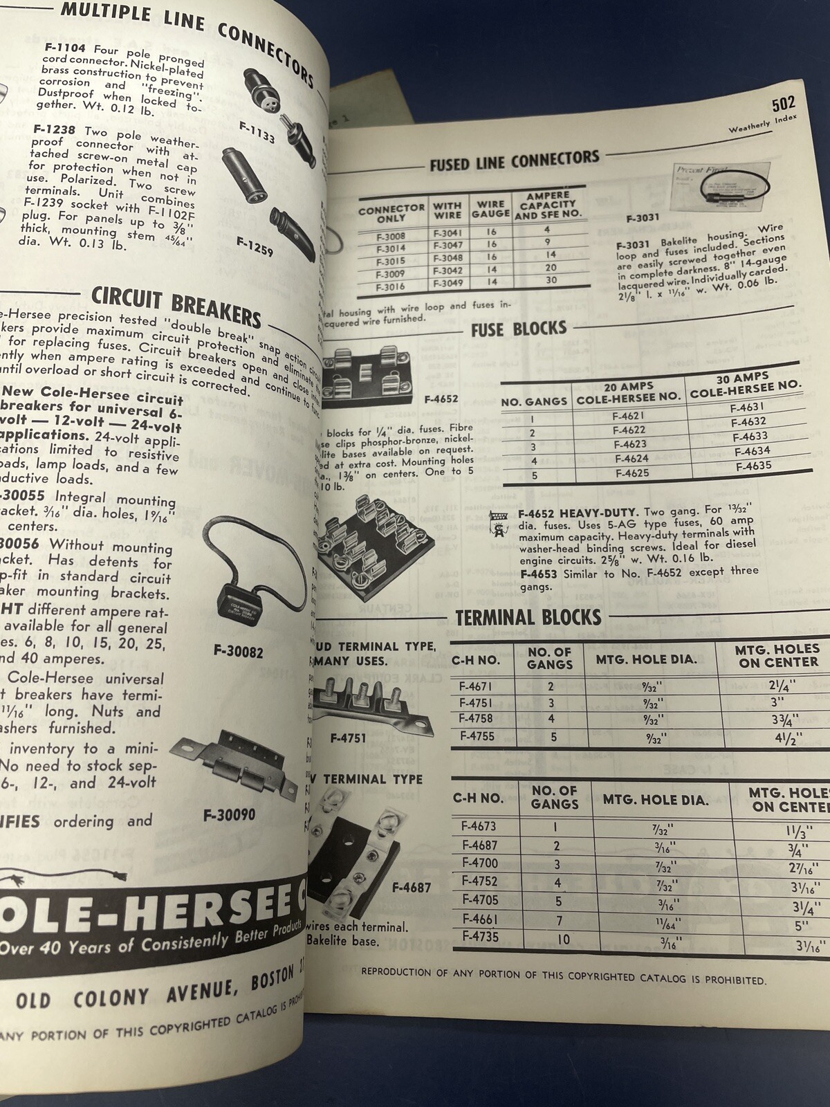 Vintage Cole-Hersee Electrical products farm tractors catalog / 1956 Price List