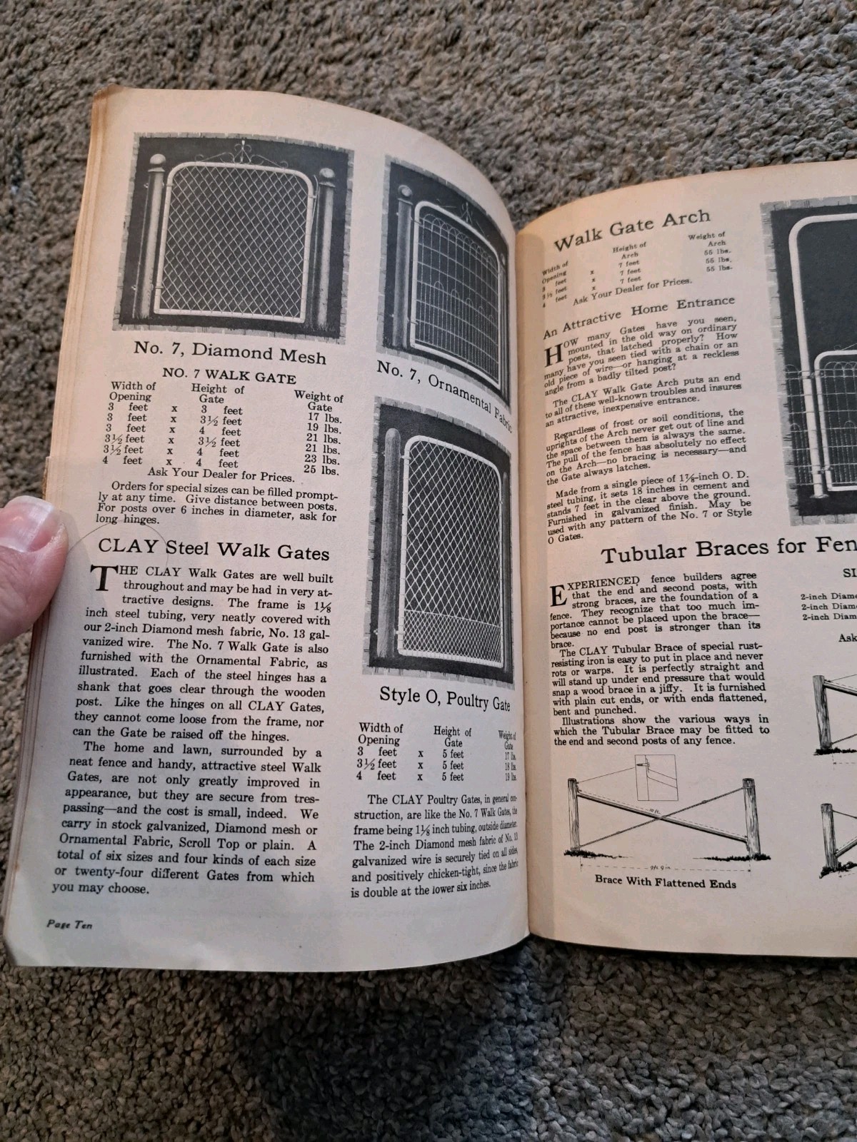 Vintage Iowa Gate Company Steel Gates Catalog Clay Fences Farms