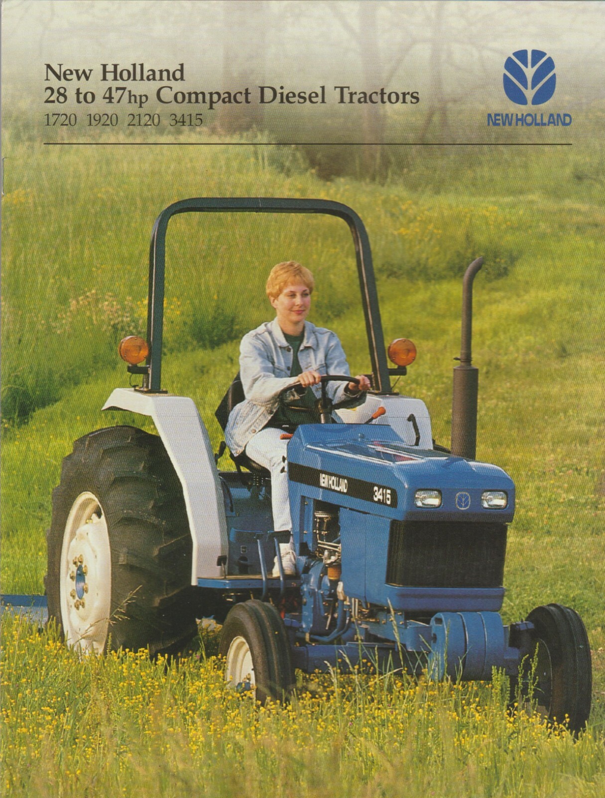 New Holland Compact Diesel Tractor Sales Brochure Models 1720 1920 2120 3415
