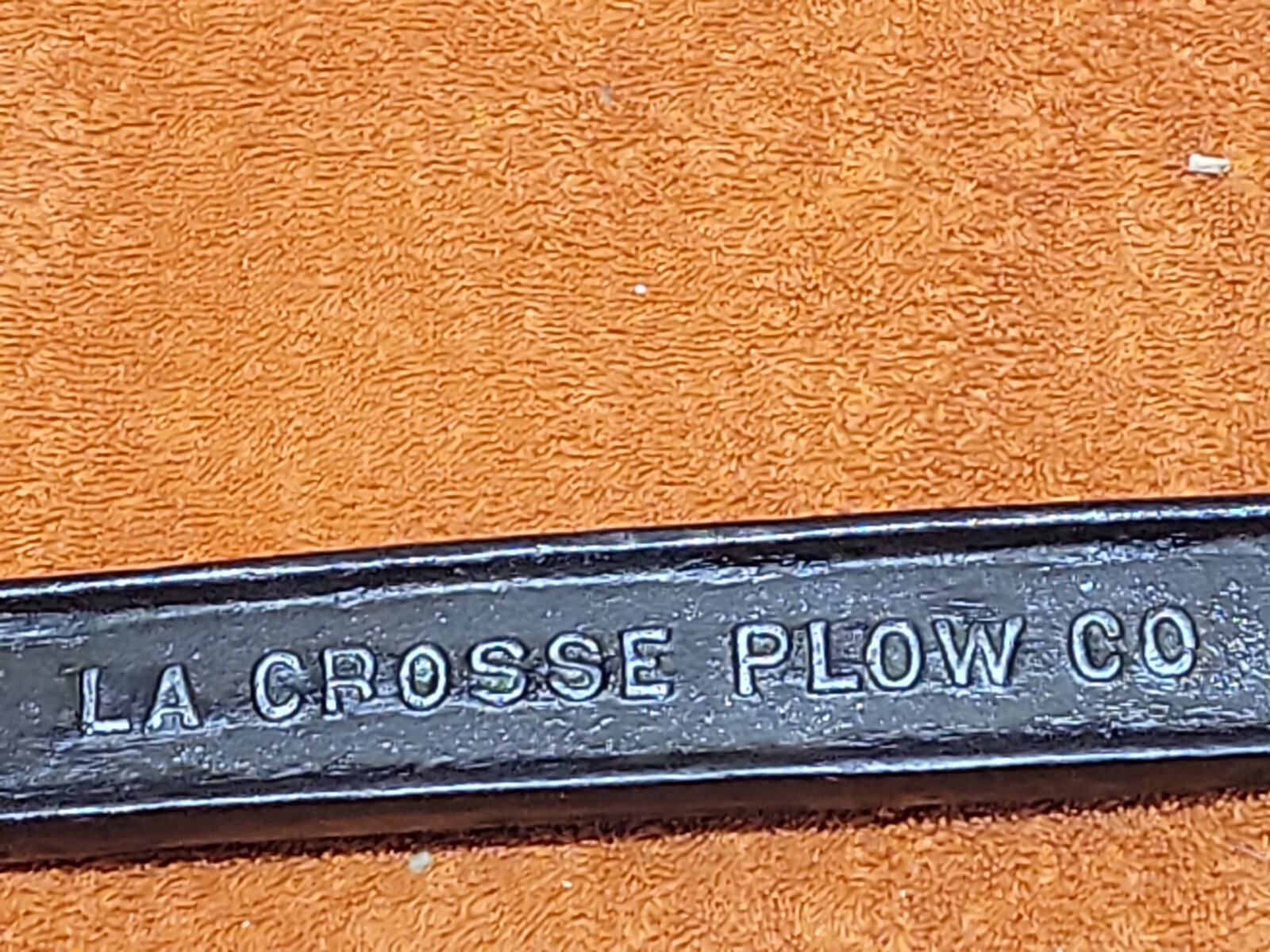 H•Vintage 14″ La Crosse Plow Co. K29 Wrench- Back Side Ruler Marked – Nice