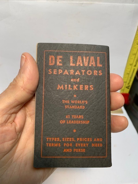 1939 DELAVAL DIARY & FARMERS POCKET HANDBOOK USEFUL INFO 148 PAGES 4.75’X2.75”.