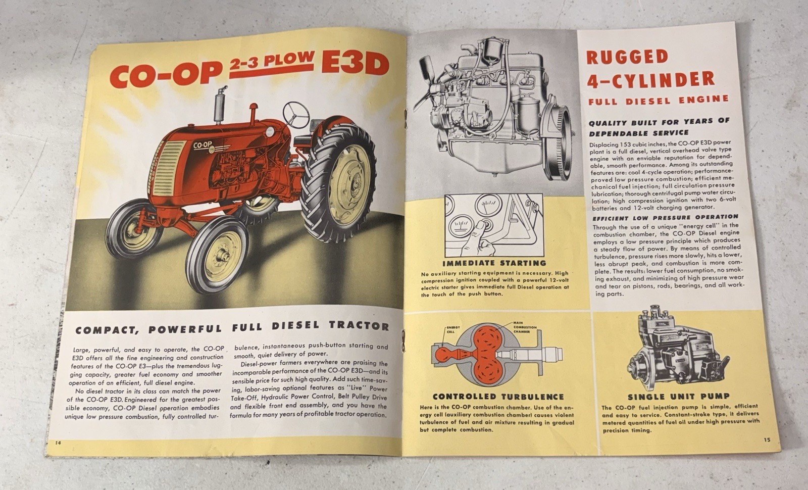Original 1950’s Coop Tractors Advertising Sales Catalog