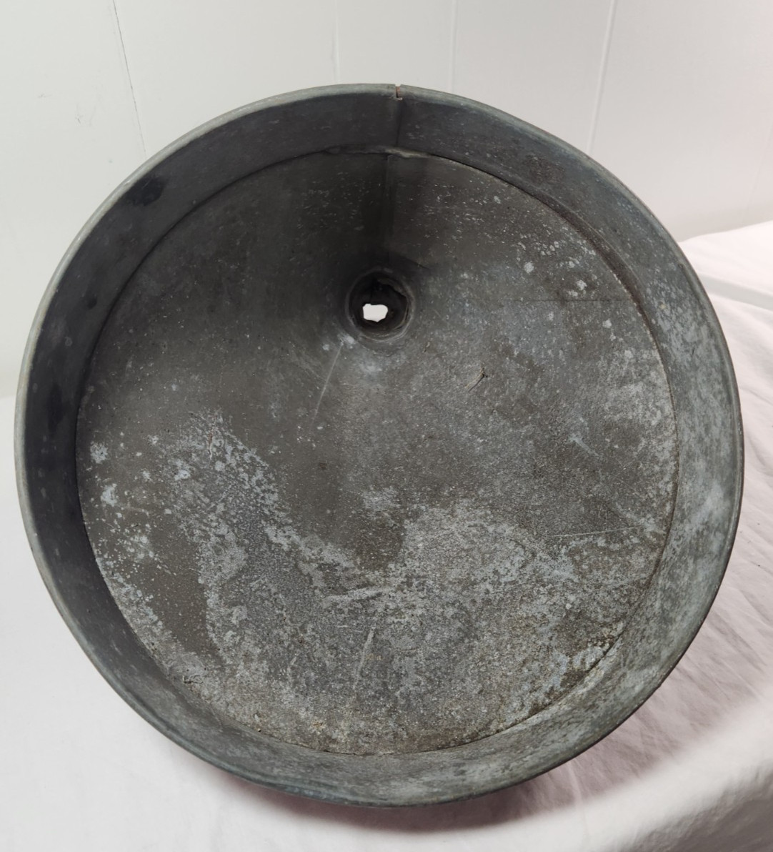 Delphos Funnel Vintage Galvanized Large Metal 14″ Tall 12 1/2″ dia Farm U.S.A.