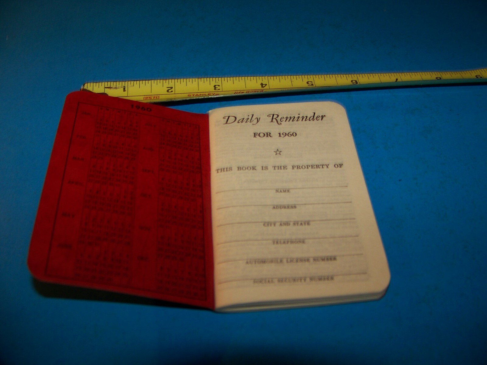 Niagara Brand Farmers “Daily Reminder” Memo Booklet Vintage 1960