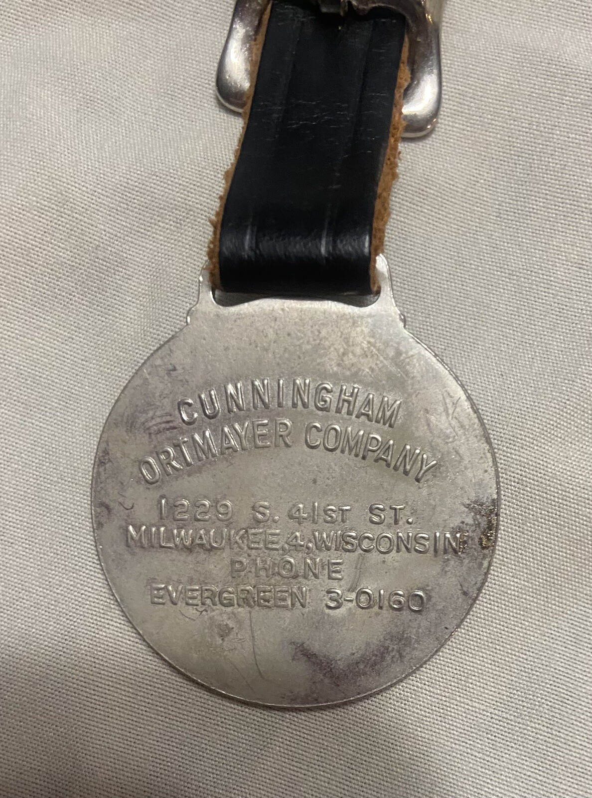 Vintage Watch Fob Koehring Heavy Duty Equipment Power Shovels Cranes Milwaukee