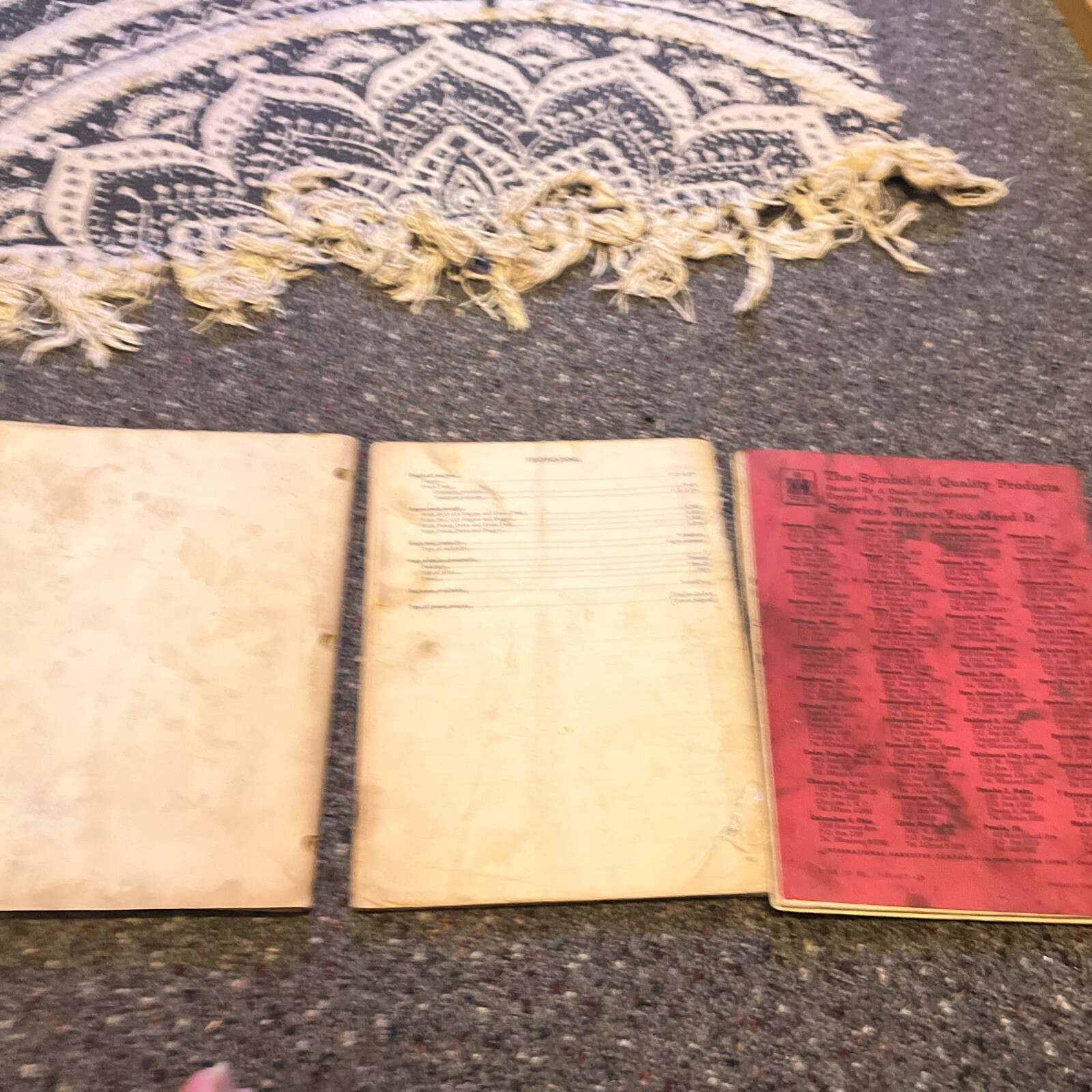 Lot Of 12 Vintage IH Farm Equipment Manuals FARMALL