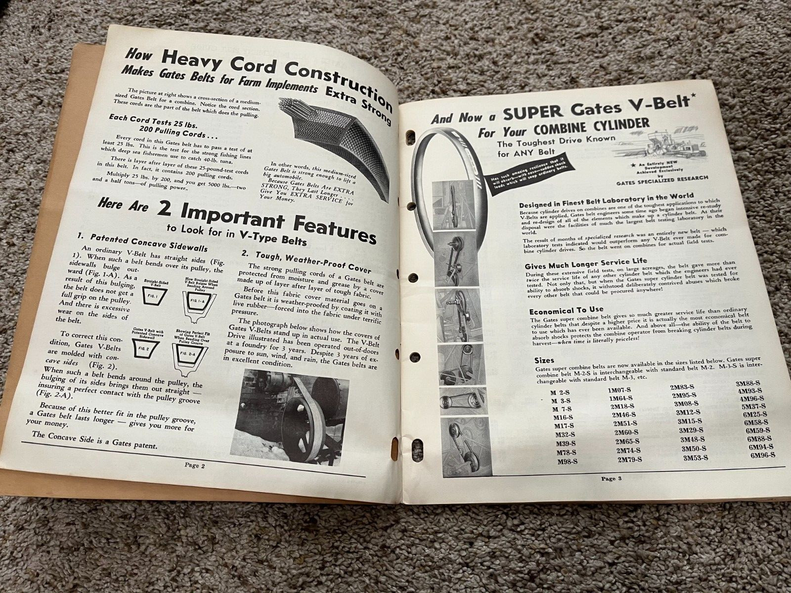 Gates Farm Implement Belt Guide 1948 Denver Colorado