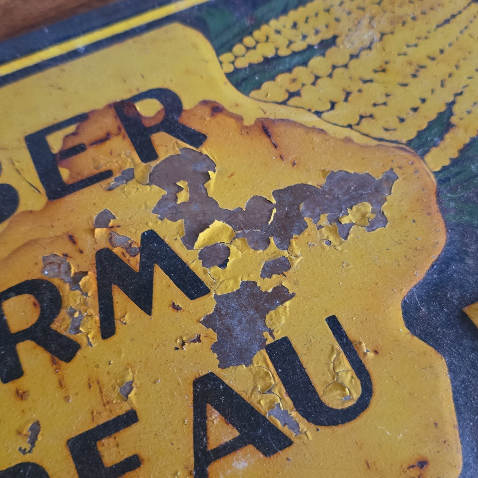 Vintage Iowa Member Farm Bureau Sign 14″ x 9.75″