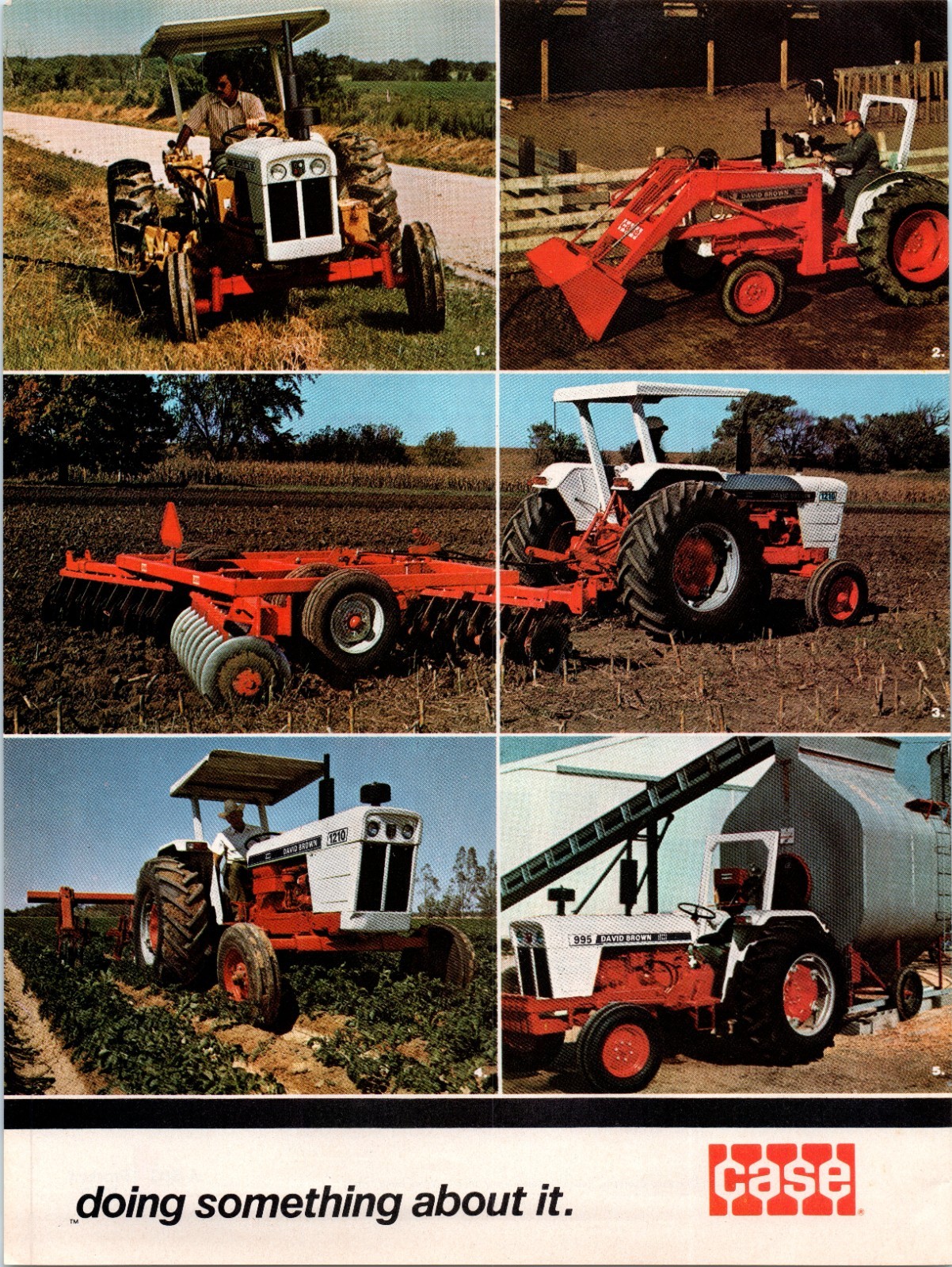 1974 Case David Brown 885 995 1210 Tractor Vintage 70’s 2-Page Print Ad