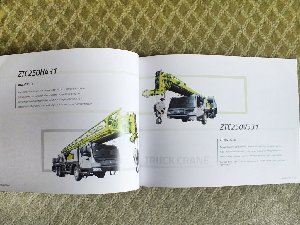 ZOOMLION Full Product Catalog Excavators Buldozers Cranes Tractors Brochure 2018
