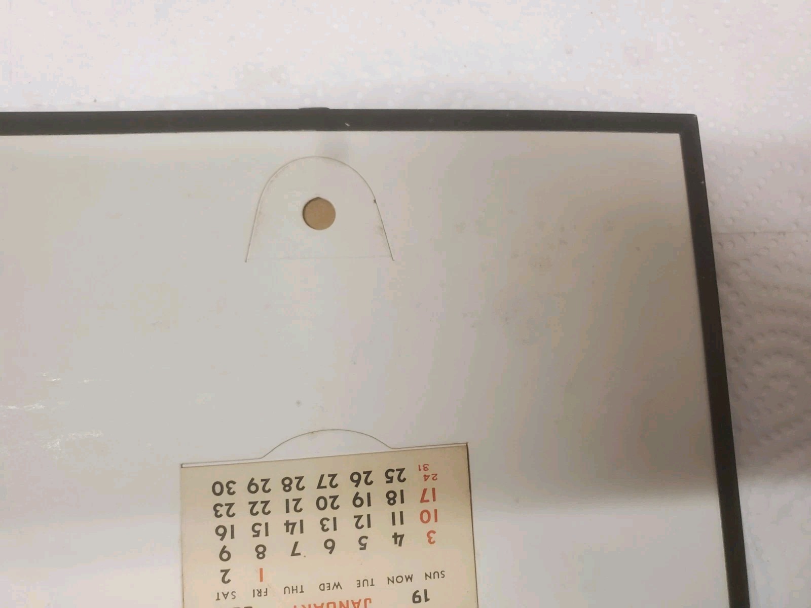 7″ X 5″ Framed Thermometer Farmers Elevator Traer Iowa 1960 Calendar Grain Feed