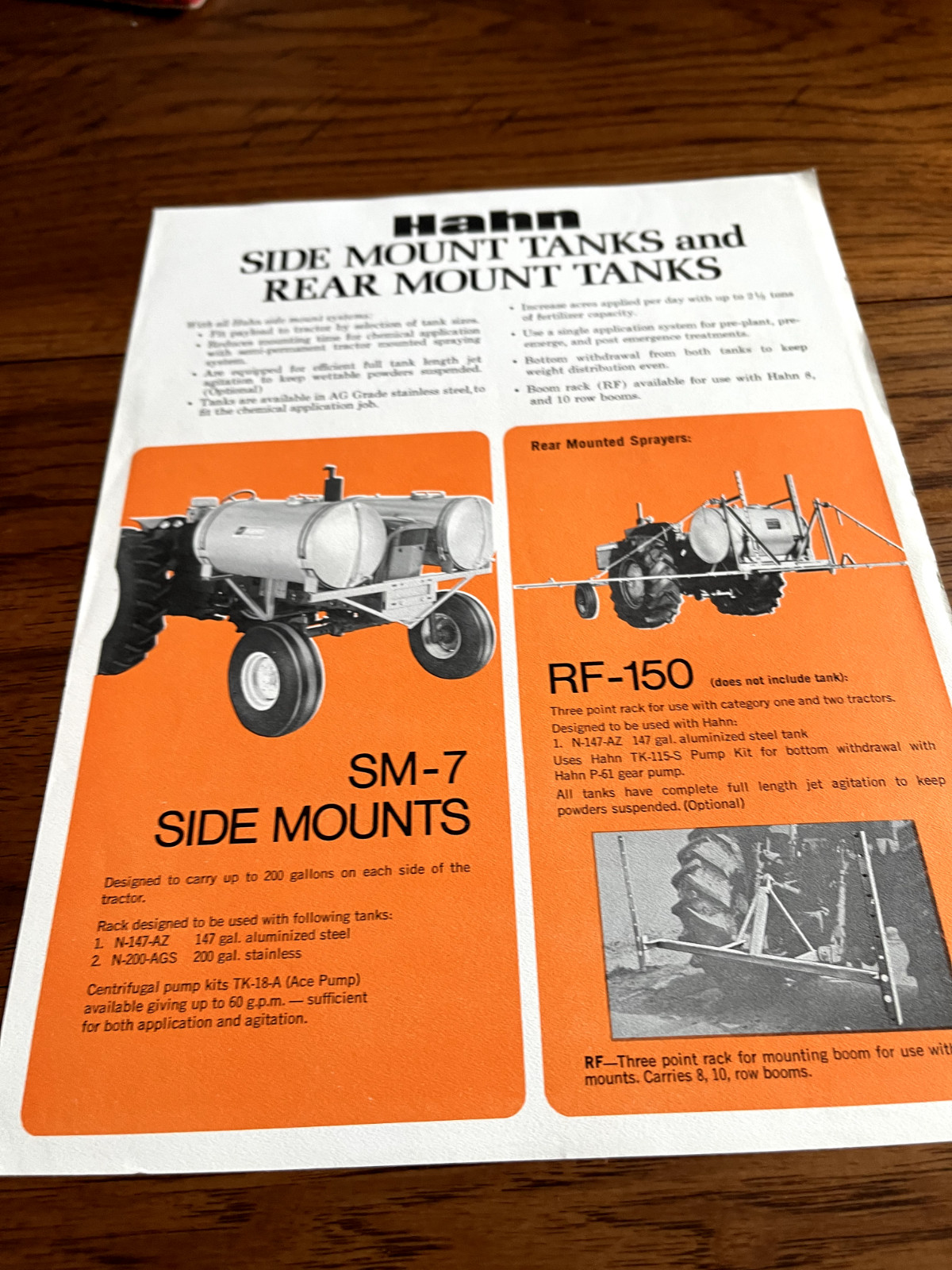 Hahn Side Mounted & Rear Mounted Tanks Brochure BAOH