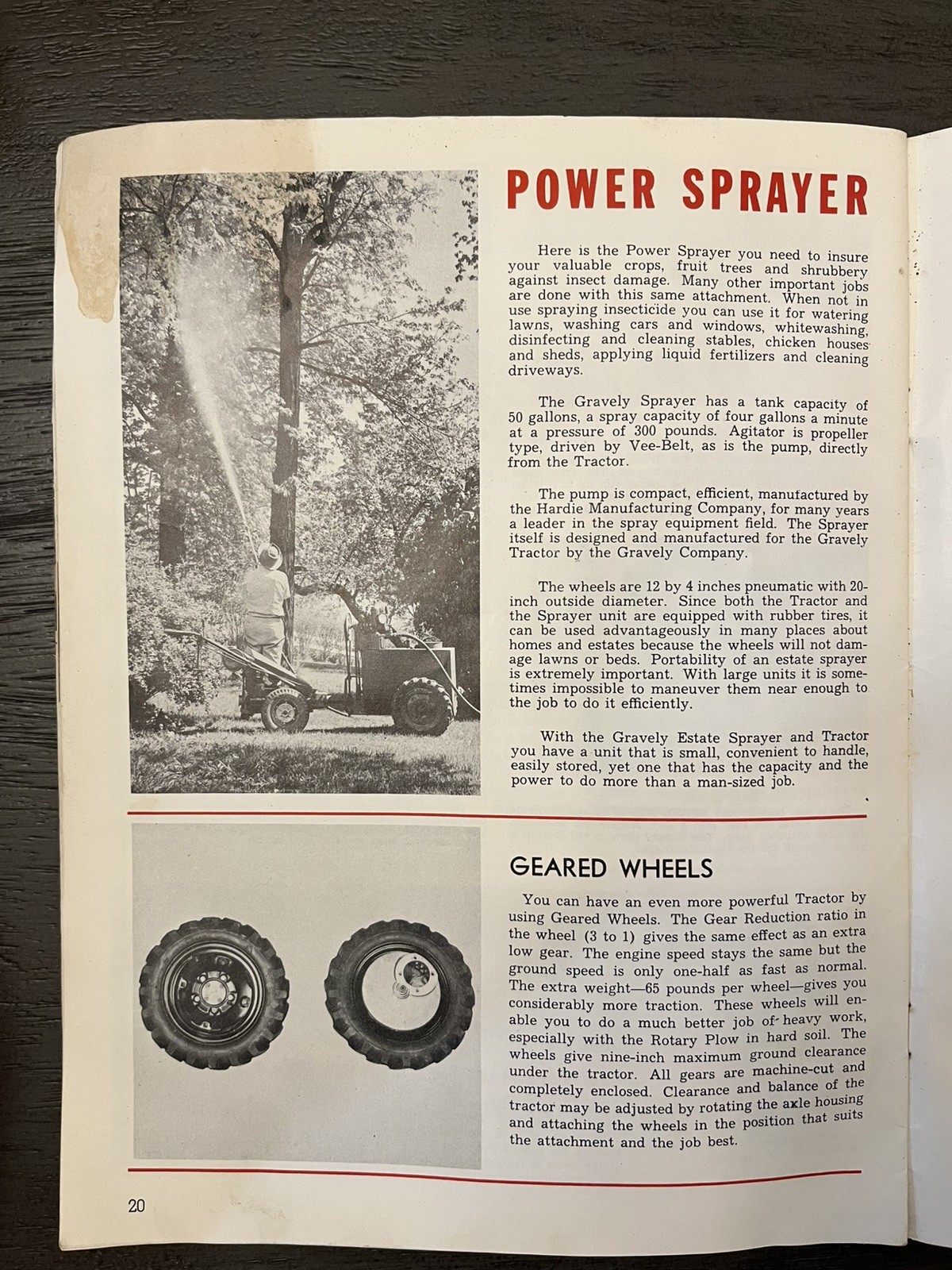 Vintage Collectible Gravely Power Equipment Catalog 1953 Power Vs Drudgery