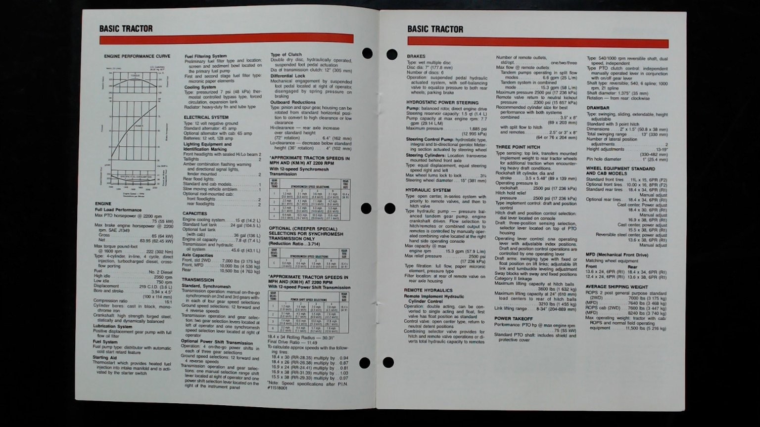 Case IH Model 1494 General Purpose Tractor Brochure Vintage Agriculture