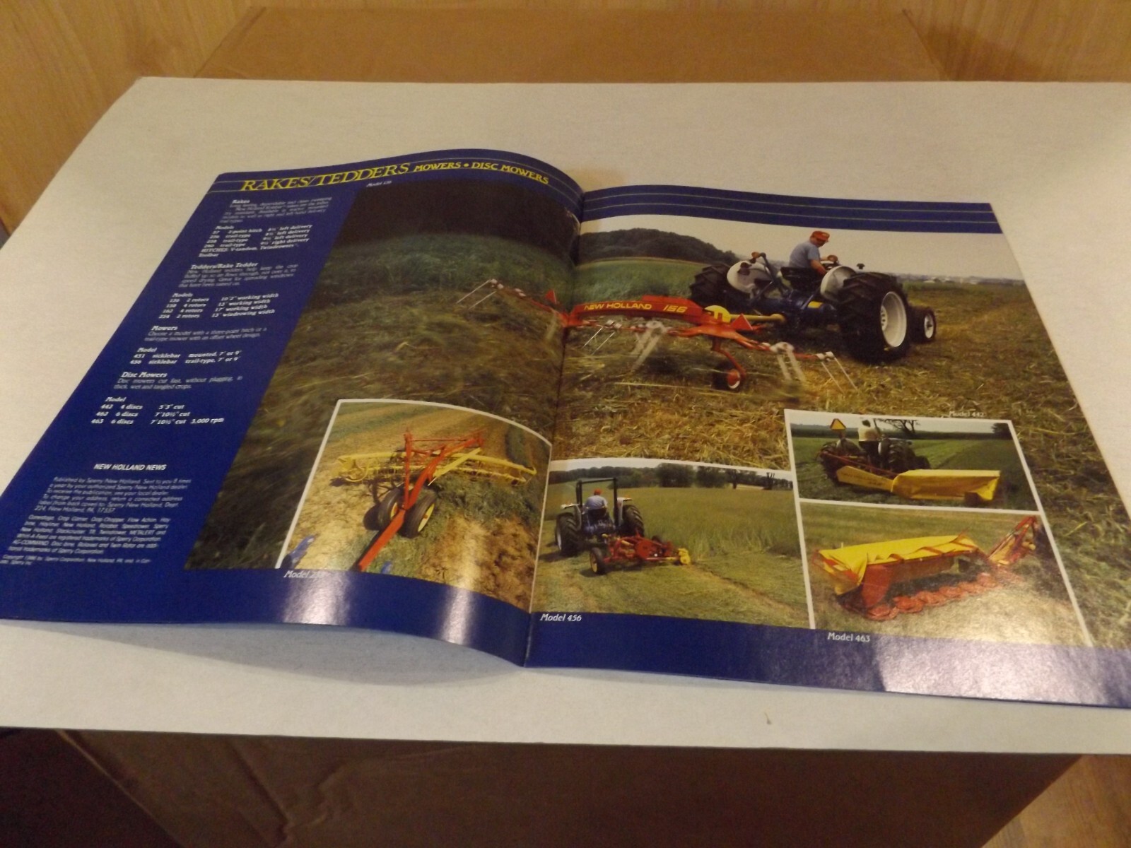 SPERRY NEW HOLLAND NEWS EQUIPMENT BUYER’S GUIDE 1986, LIT # 6175164
