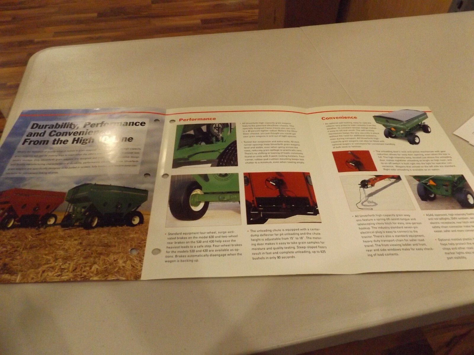 UNDERFERTH GRAIN WAGONS, LITERATURE #UGW6010215M7 2006