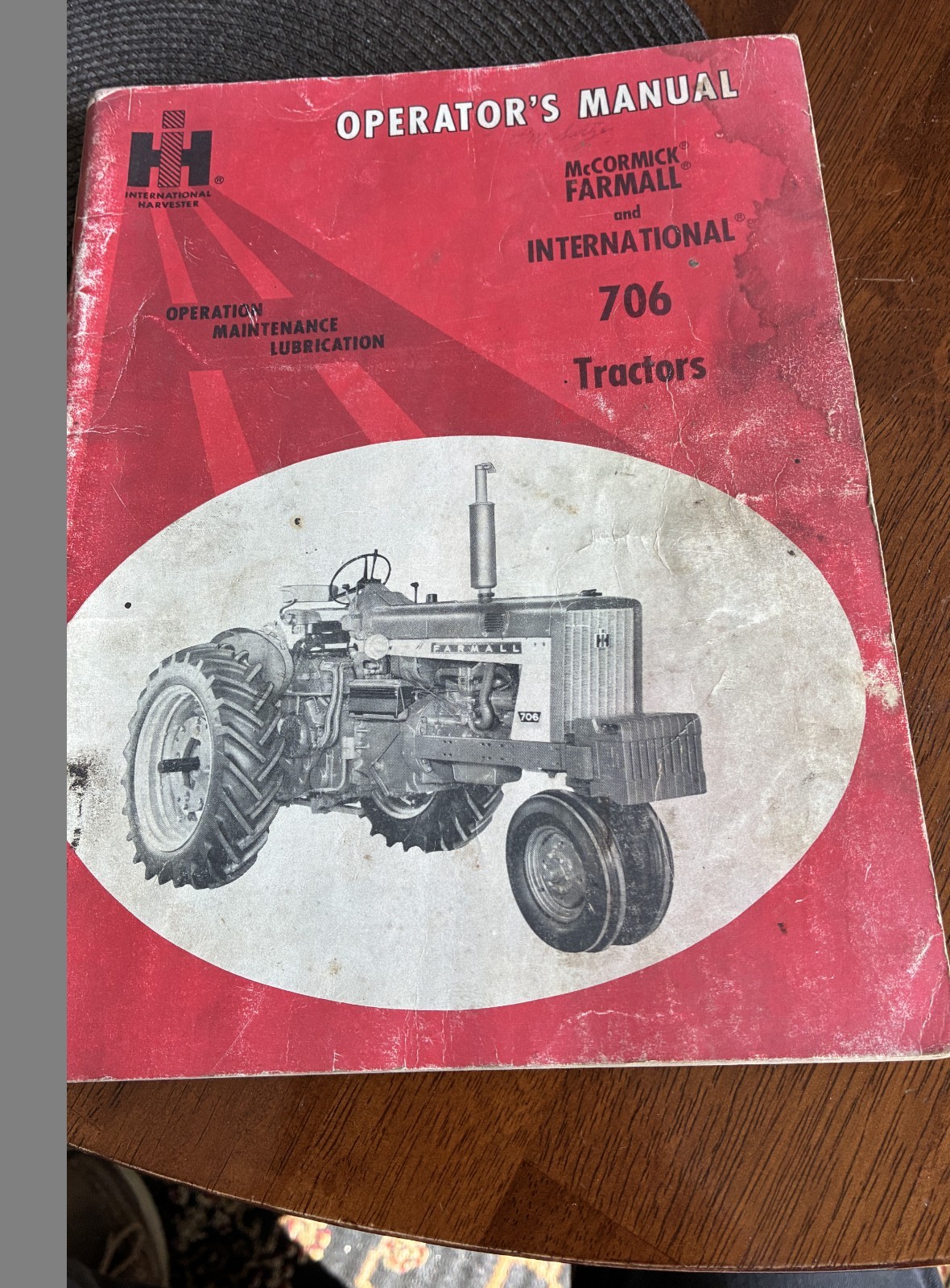 McCormick Farmall International 706 Tractor Service Manual an Original