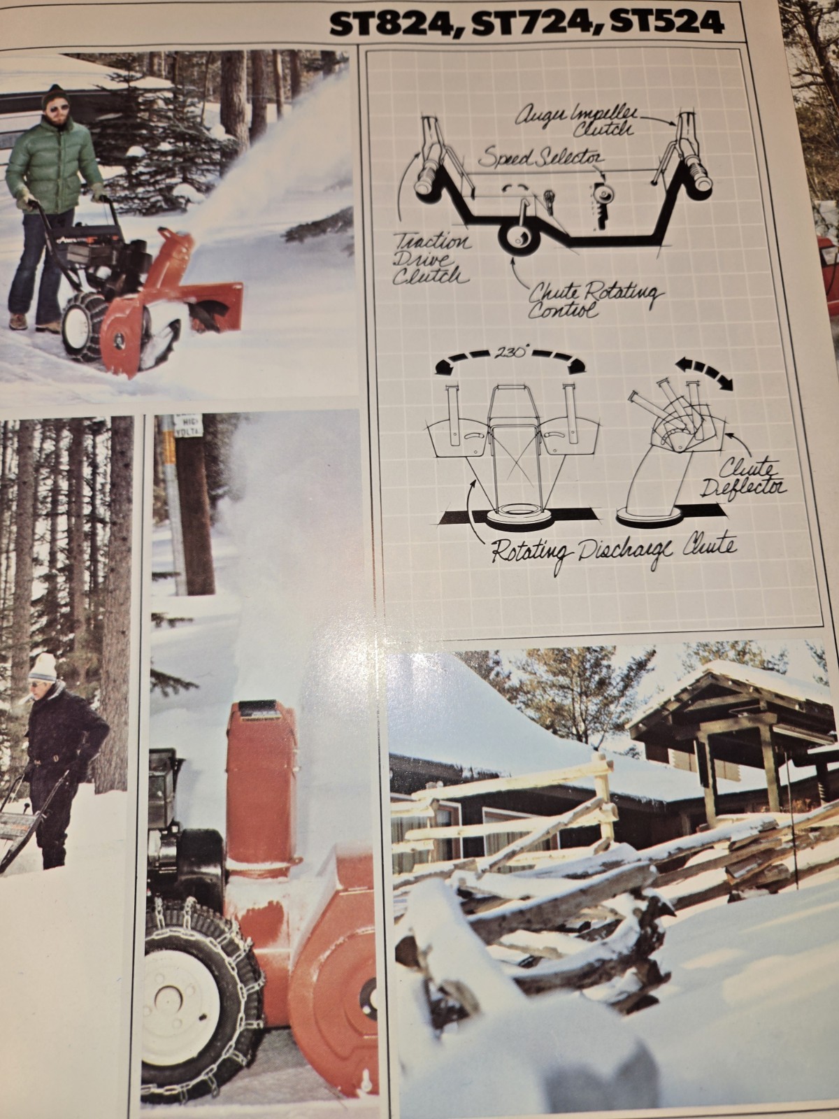 2 1983 ARIENS DEALERSHIP ADVERTISING BROCHURES SNO-THRO TRACTORS & SNO-THROS