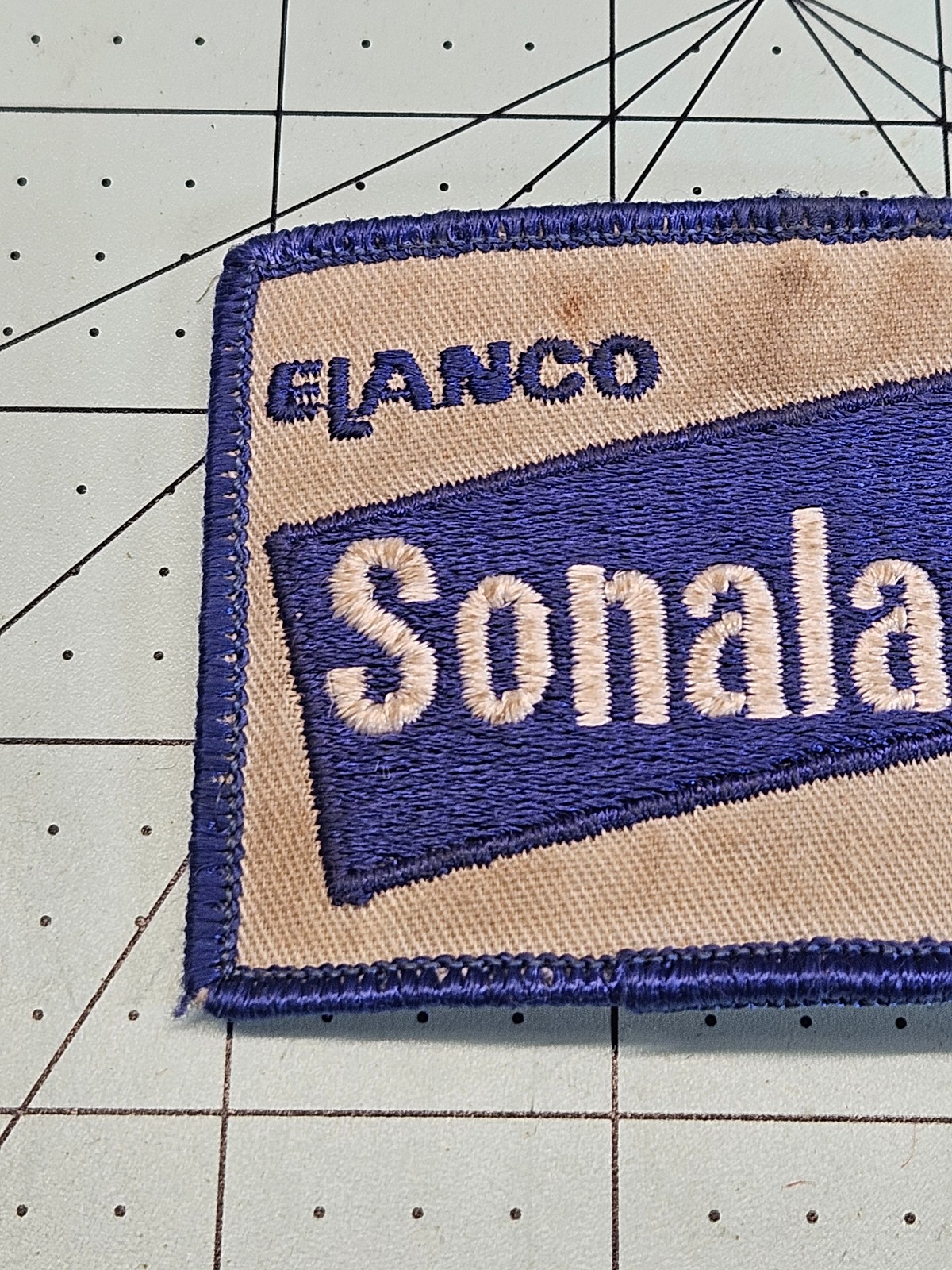 Vintage Elanco Sonalan Herbicide Agriculture Advertising Sew-On Patch