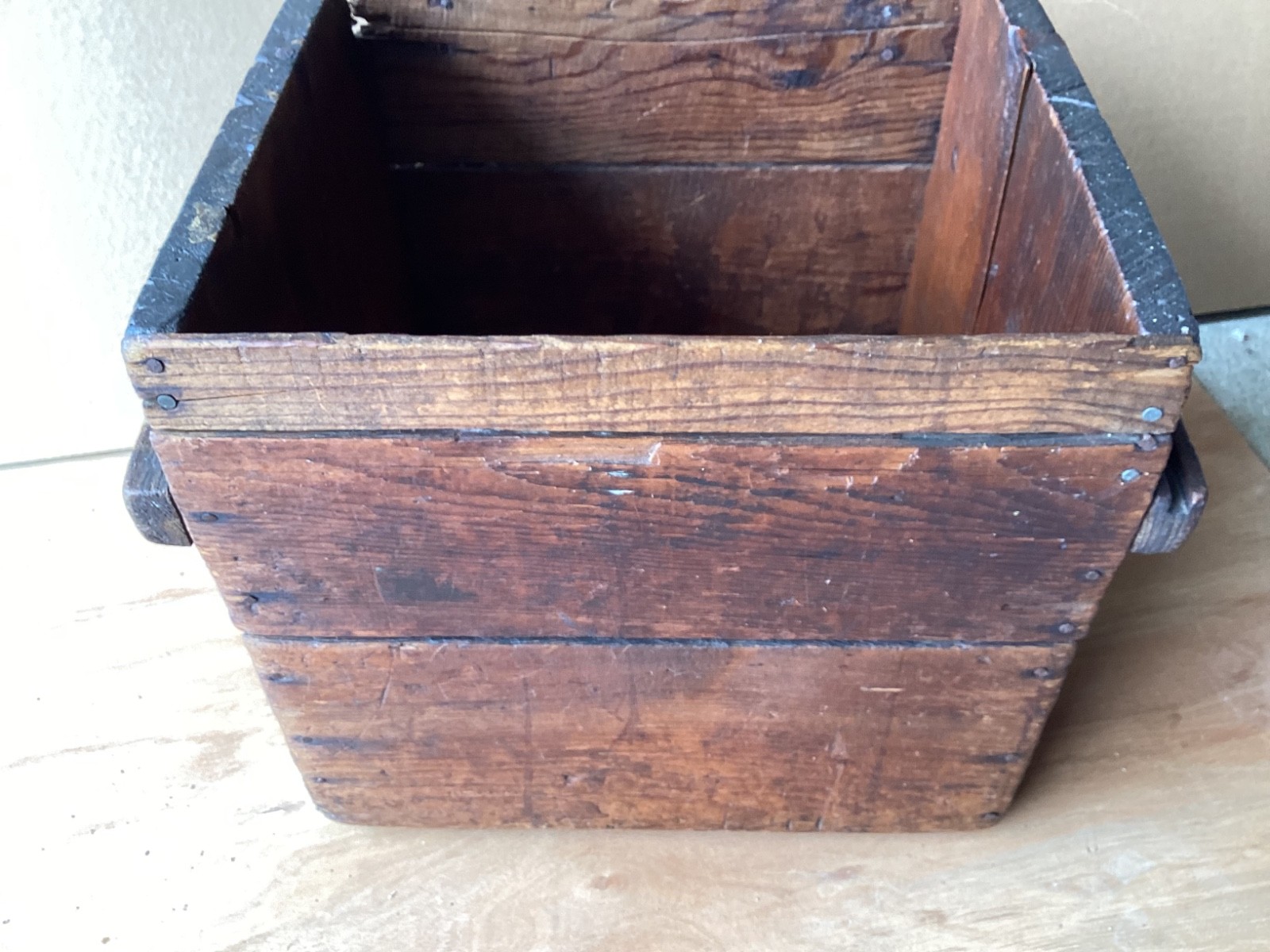 Primitive Wooden Crate Box Rustic Farmhouse Decor 12″ x 12″ x 15″