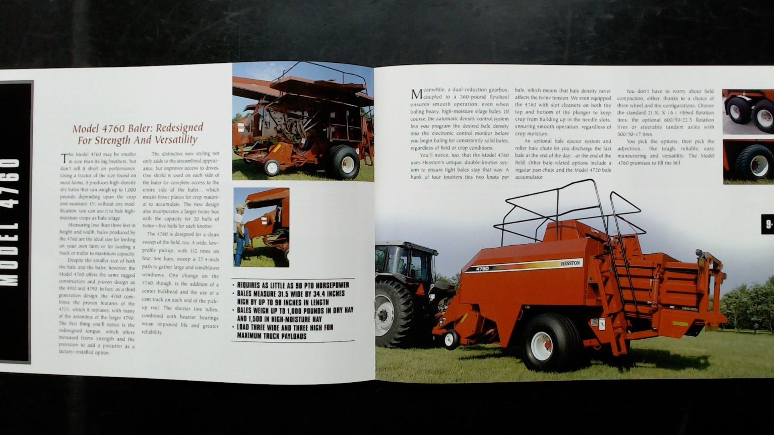 Hesston Large Bale Systems Brochure Model 4760 4790 4910 4720 4760