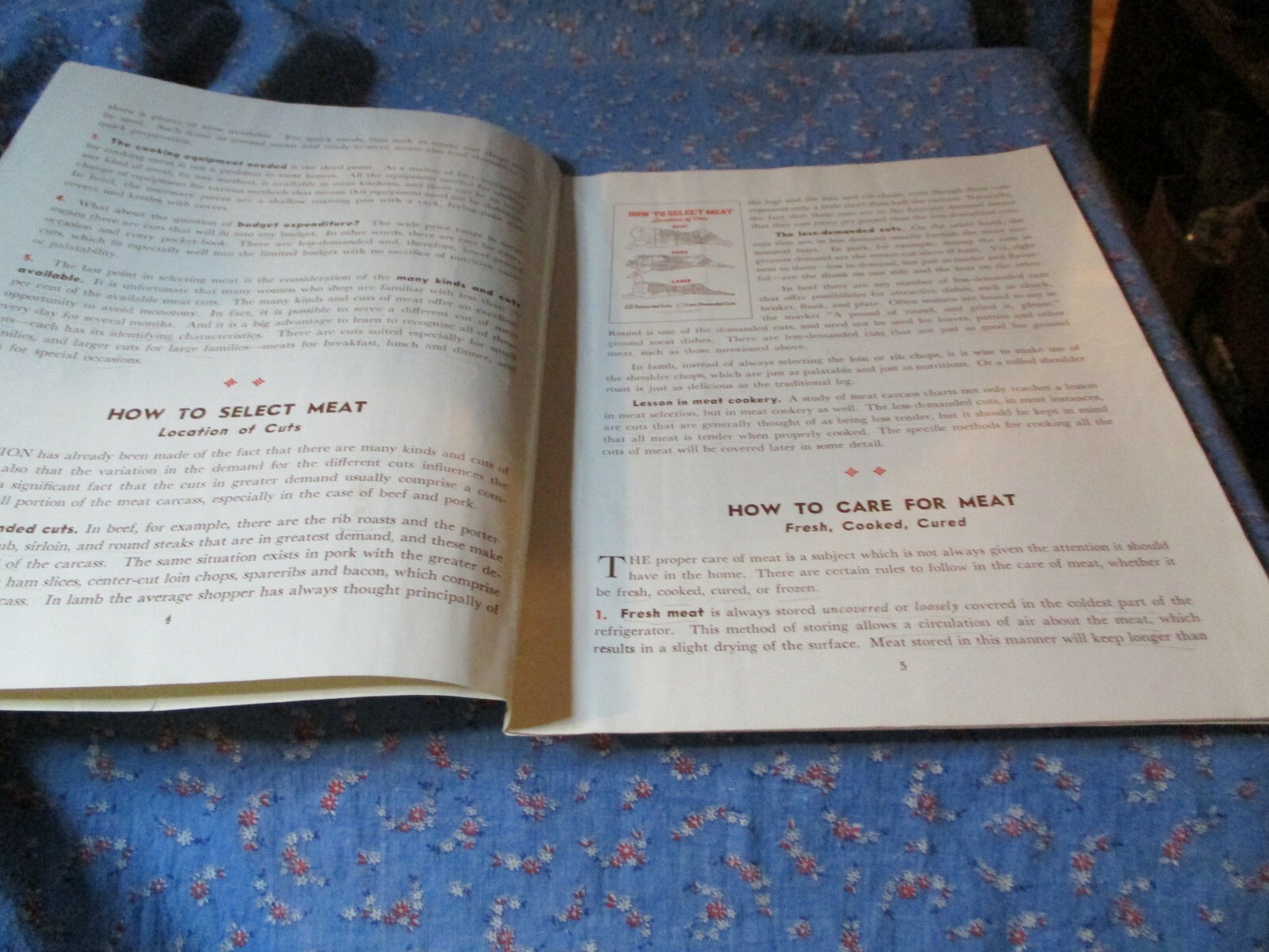Booklet Meat Handbook How To Select It How To Care For It How To Cook It
